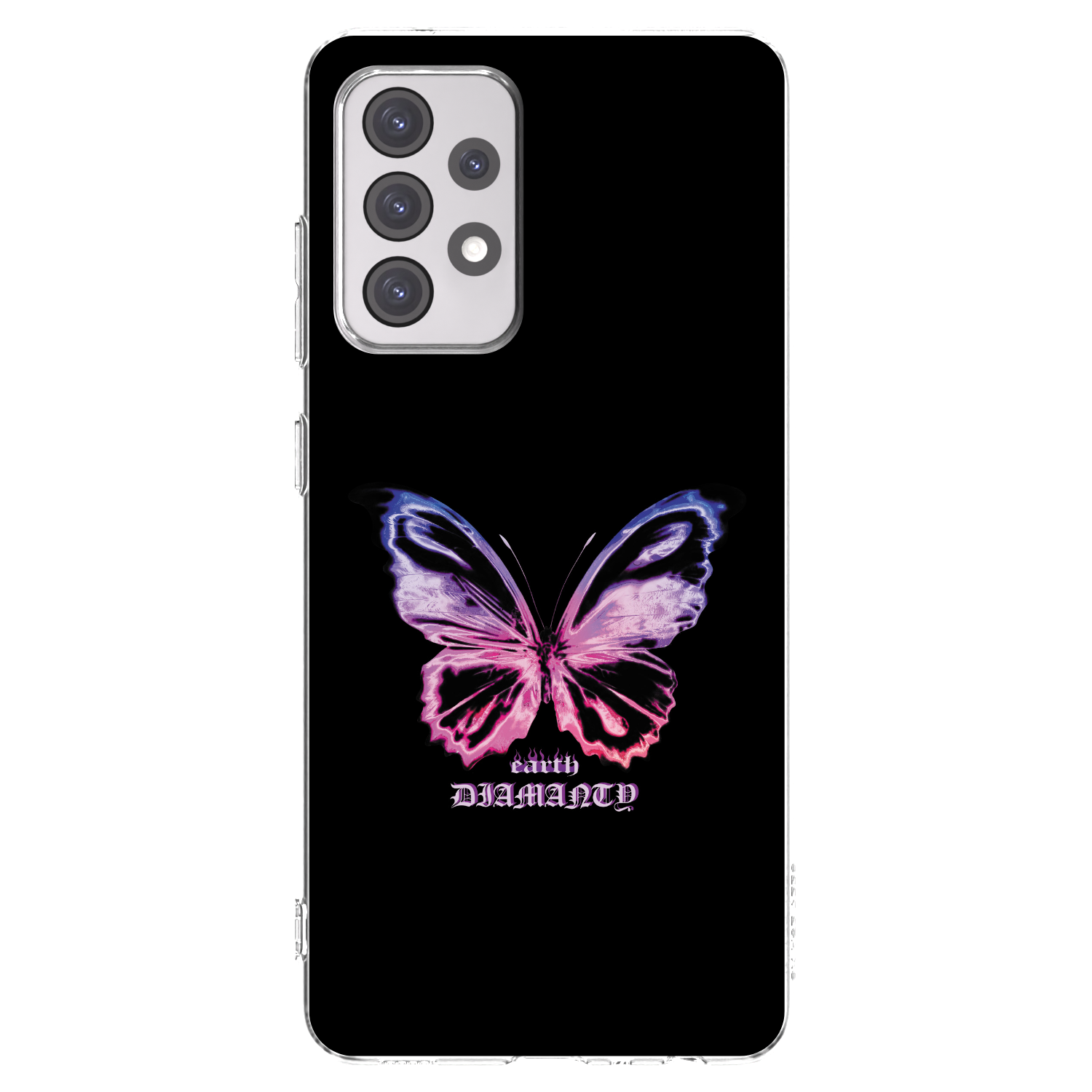 Picasee silikónový prehľadný obal pre Samsung Galaxy A52s 5G A528B - Diamanty Purple