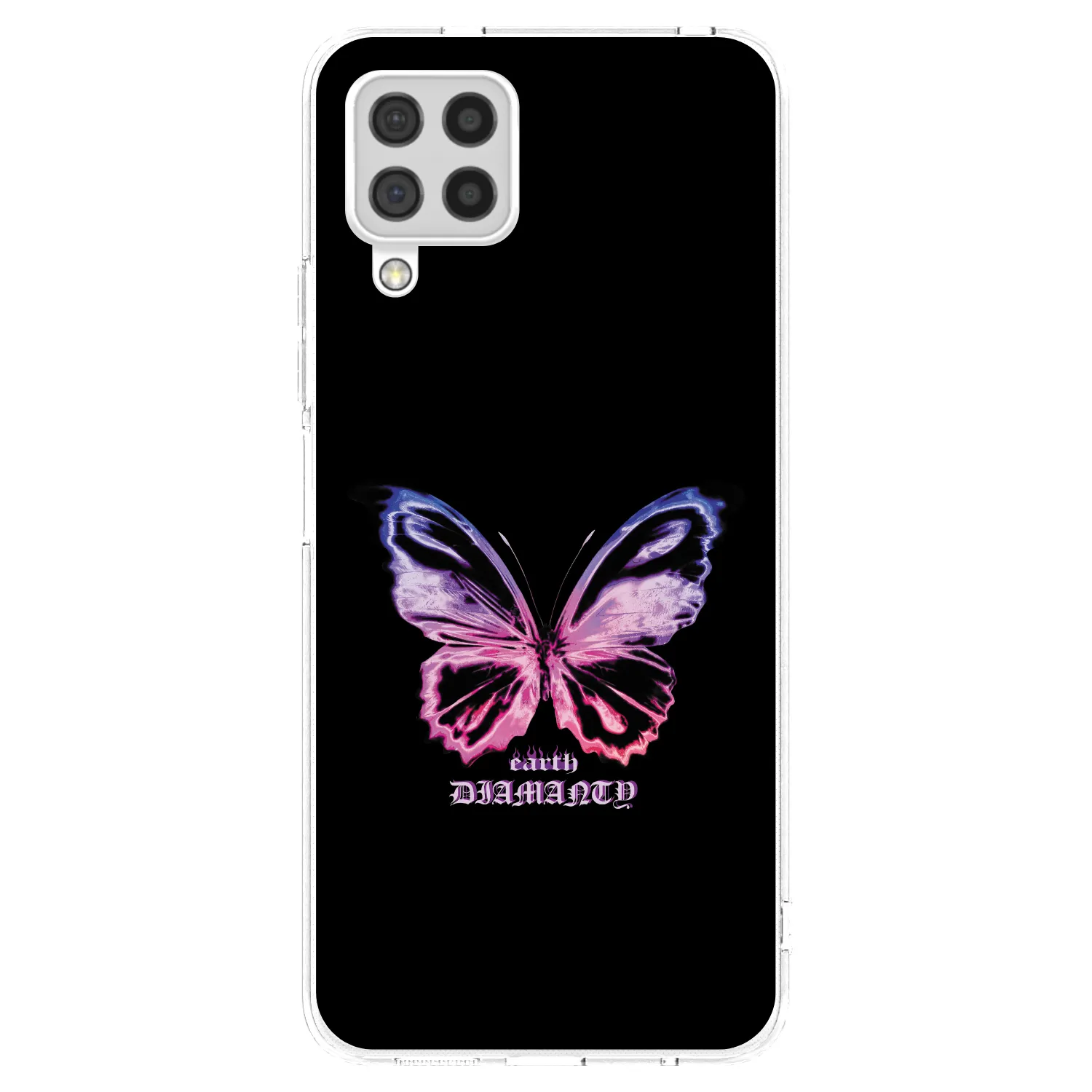 Picasee silikónový prehľadný obal pre Samsung Galaxy A22 A225F 4G - Diamanty Purple