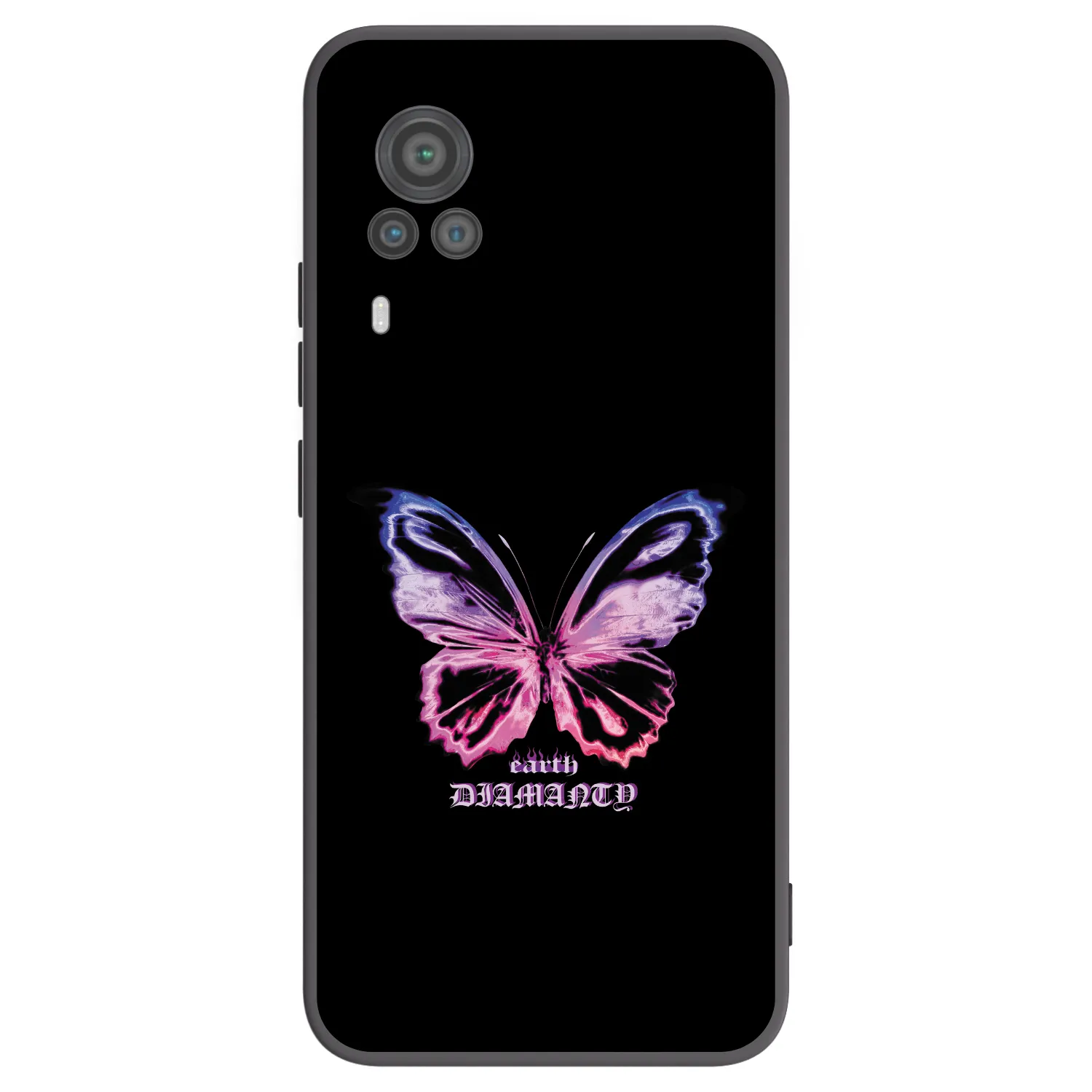 Picasee silikónový čierny obal pre Vivo X60 Pro 5G - Diamanty Purple