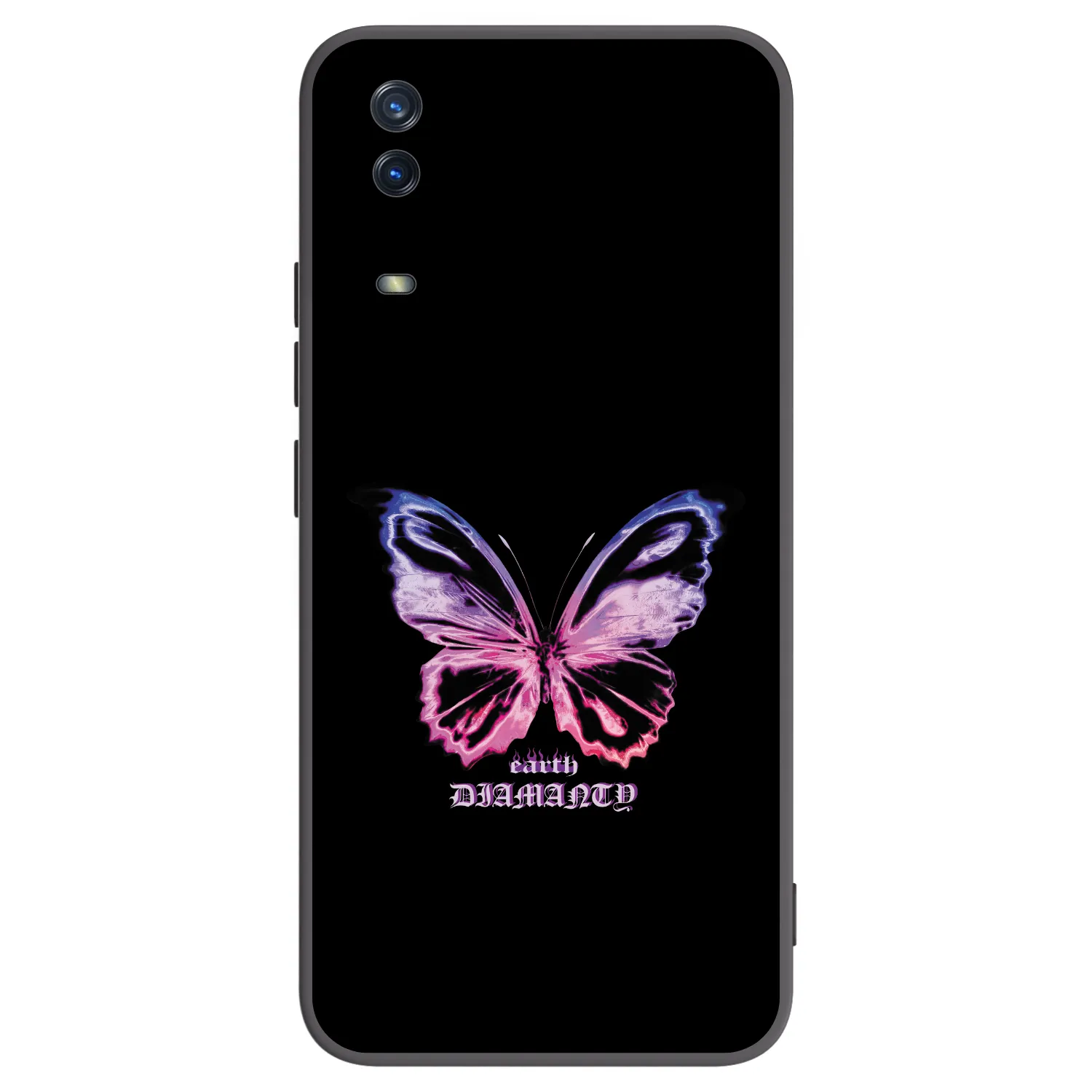 Picasee silikónový čierny obal pre Vivo Y11s - Diamanty Purple