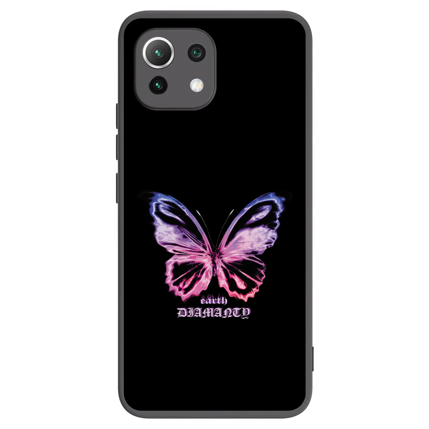 Picasee silikónový čierny obal pre Xiaomi 11 Lite 5G NE - Diamanty Purple