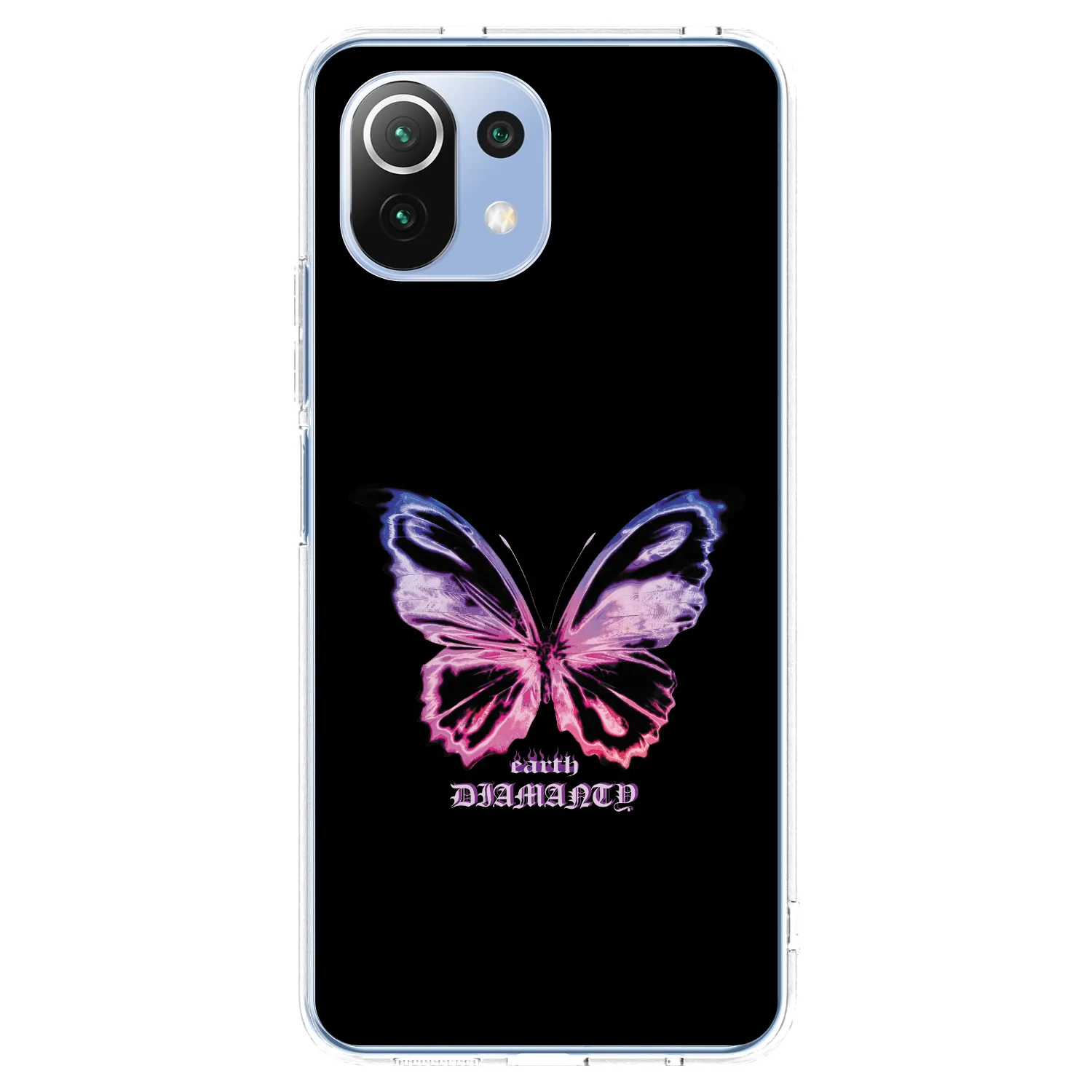 Picasee silikónový prehľadný obal pre Xiaomi 11 Lite 5G NE - Diamanty Purple