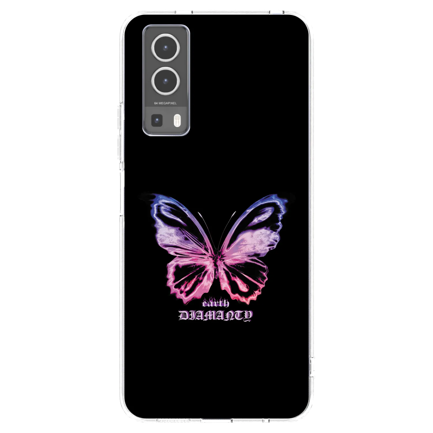 Picasee silikónový prehľadný obal pre Vivo Y72 5G - Diamanty Purple