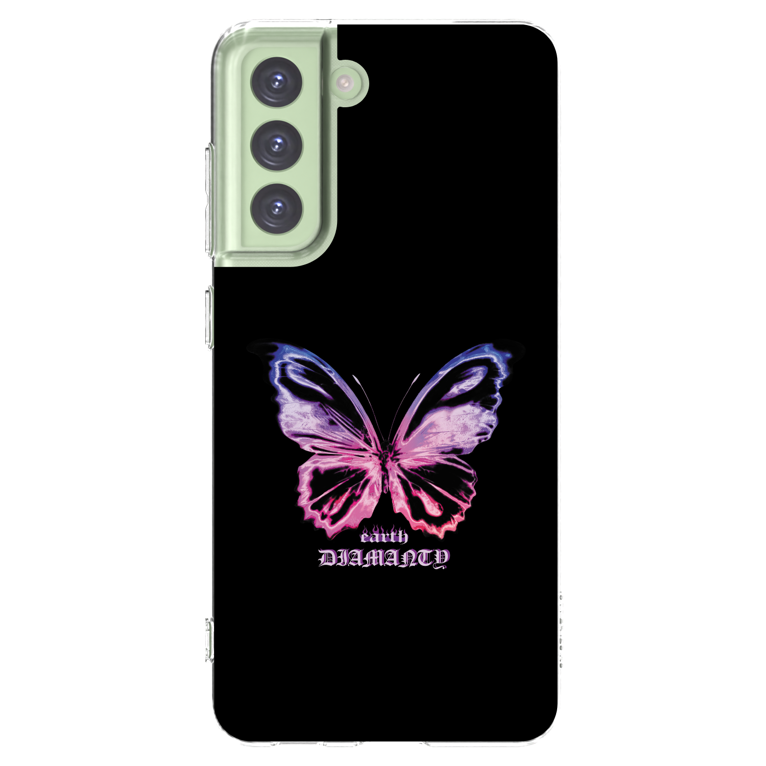 Picasee silikónový prehľadný obal pre Samsung Galaxy S21 FE 5G - Diamanty Purple