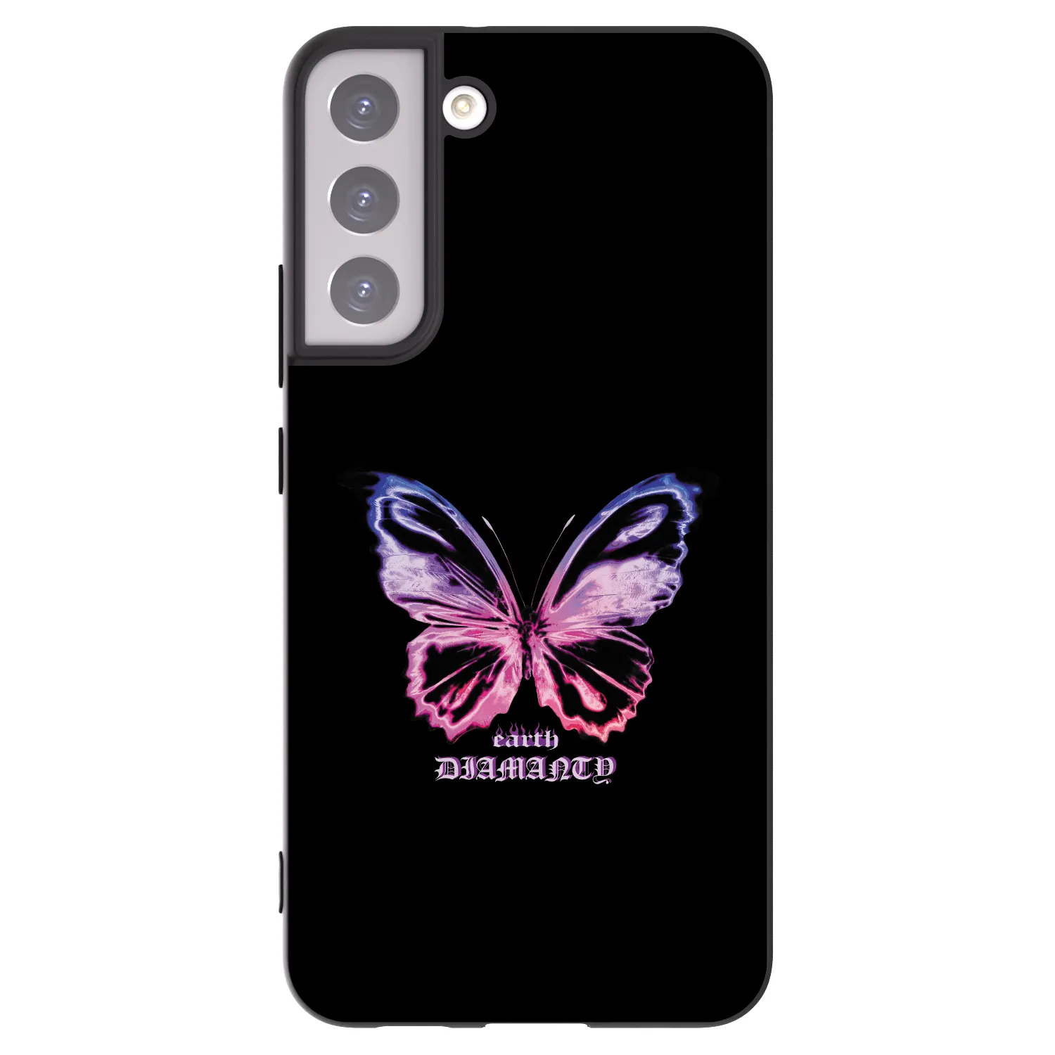Picasee silikónový čierny obal pre Samsung Galaxy S22+ 5G - Diamanty Purple