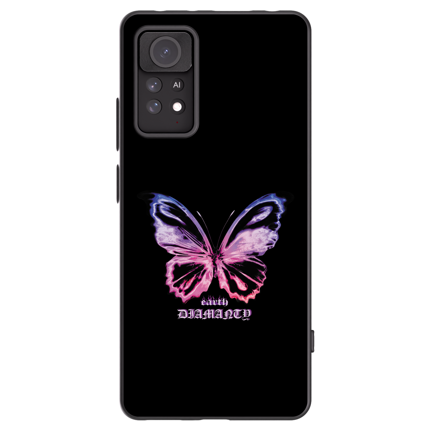 Picasee silikónový čierny obal pre Xiaomi Redmi Note 11 Pro 5G - Diamanty Purple