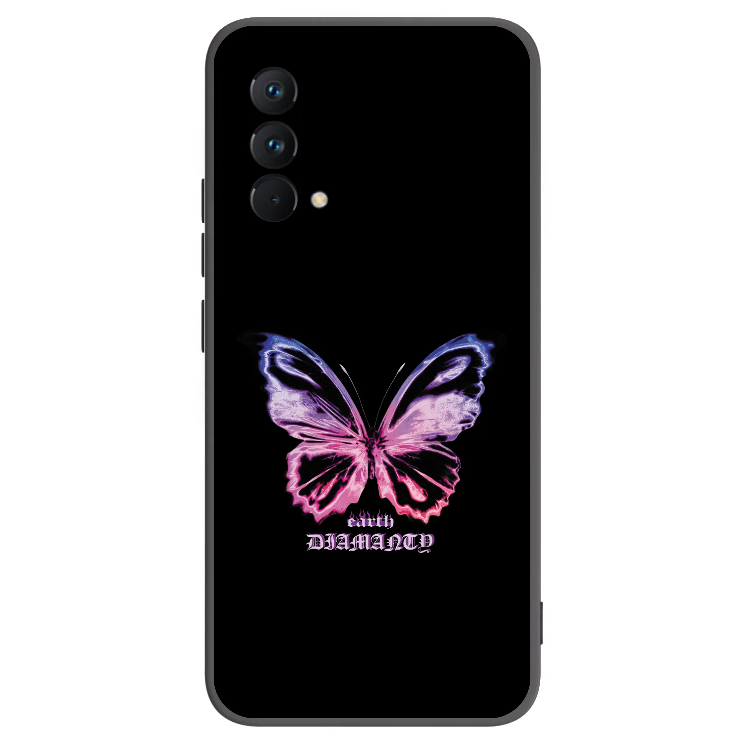 Silikónový čierny obal pre Realme GT Master Edition 5G - Diamanty Purple