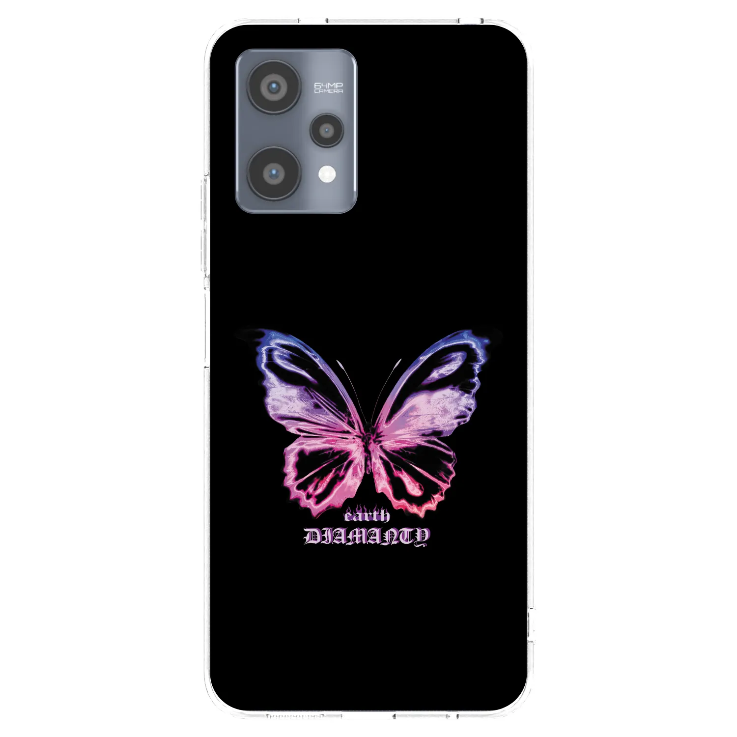Picasee silikónový prehľadný obal pre Realme 9 Pro 5G - Diamanty Purple