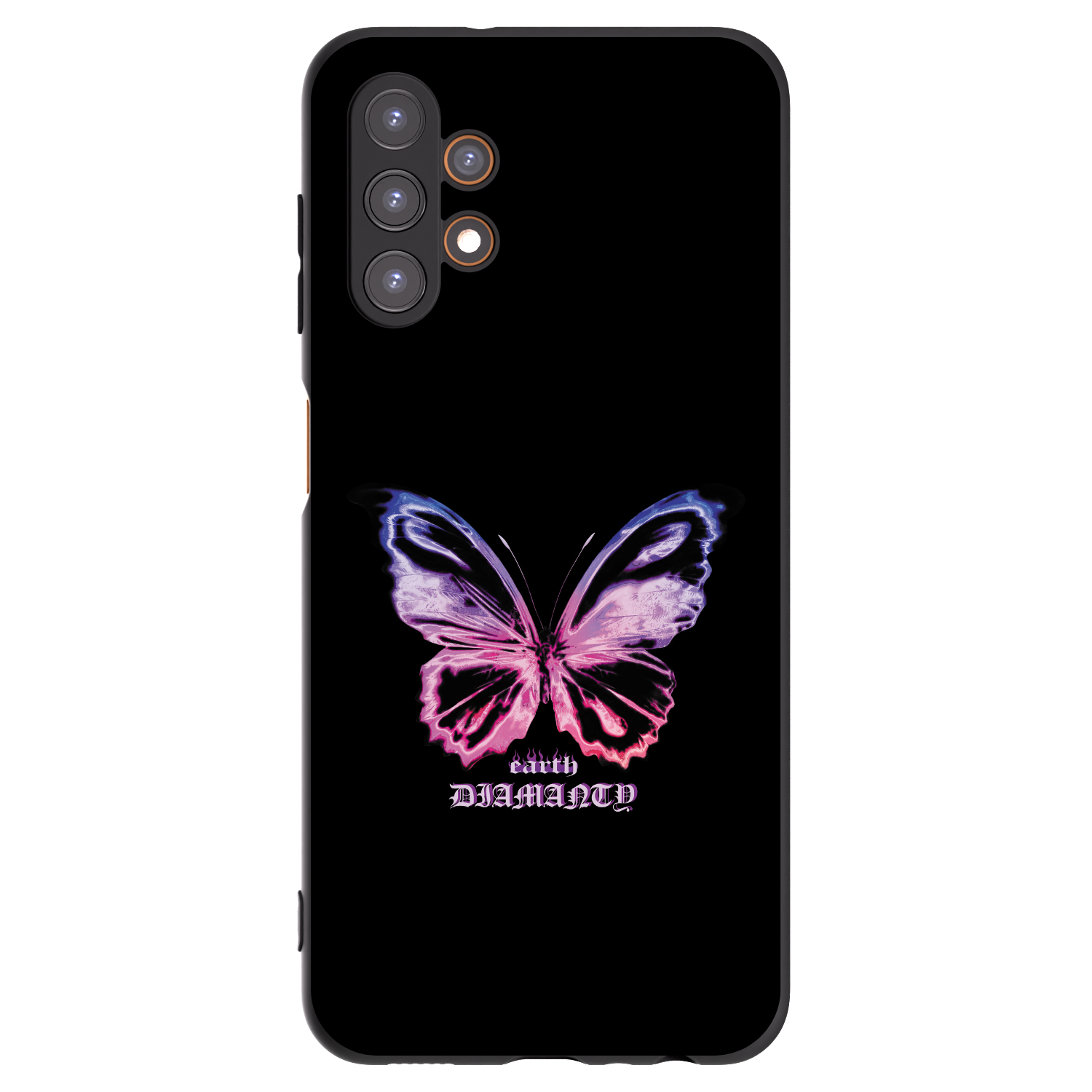 Picasee silikónový čierny obal pre Samsung Galaxy A13 4G A135 - Diamanty Purple