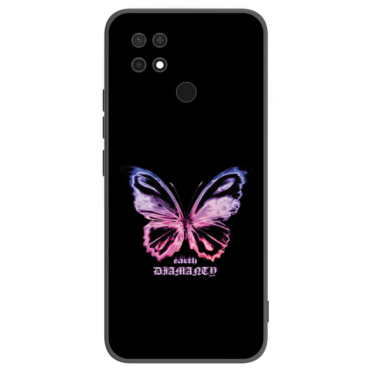 Picasee silikónový čierny obal pre Xiaomi Redmi 10C - Diamanty Purple