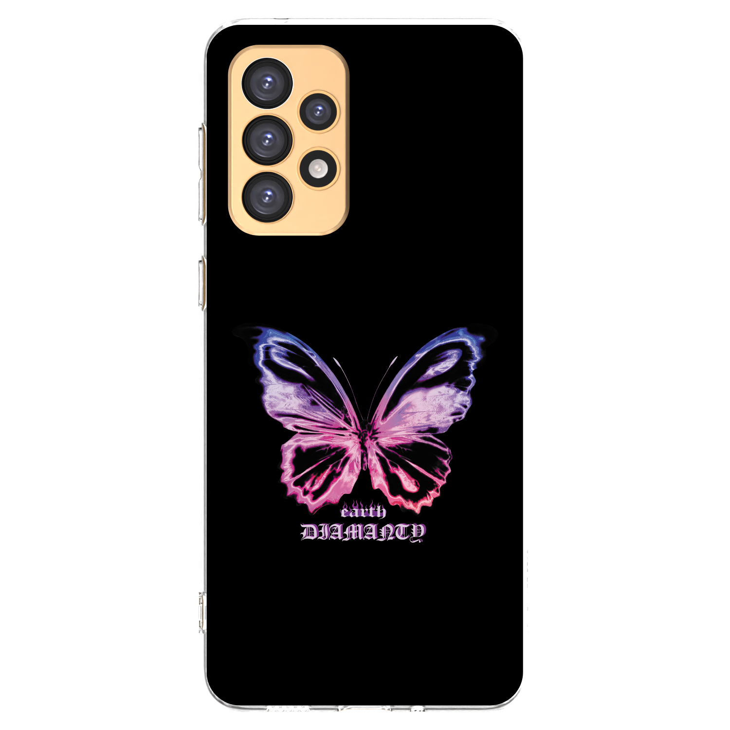 Picasee silikónový prehľadný obal pre Samsung Galaxy A33 5G A336 - Diamanty Purple