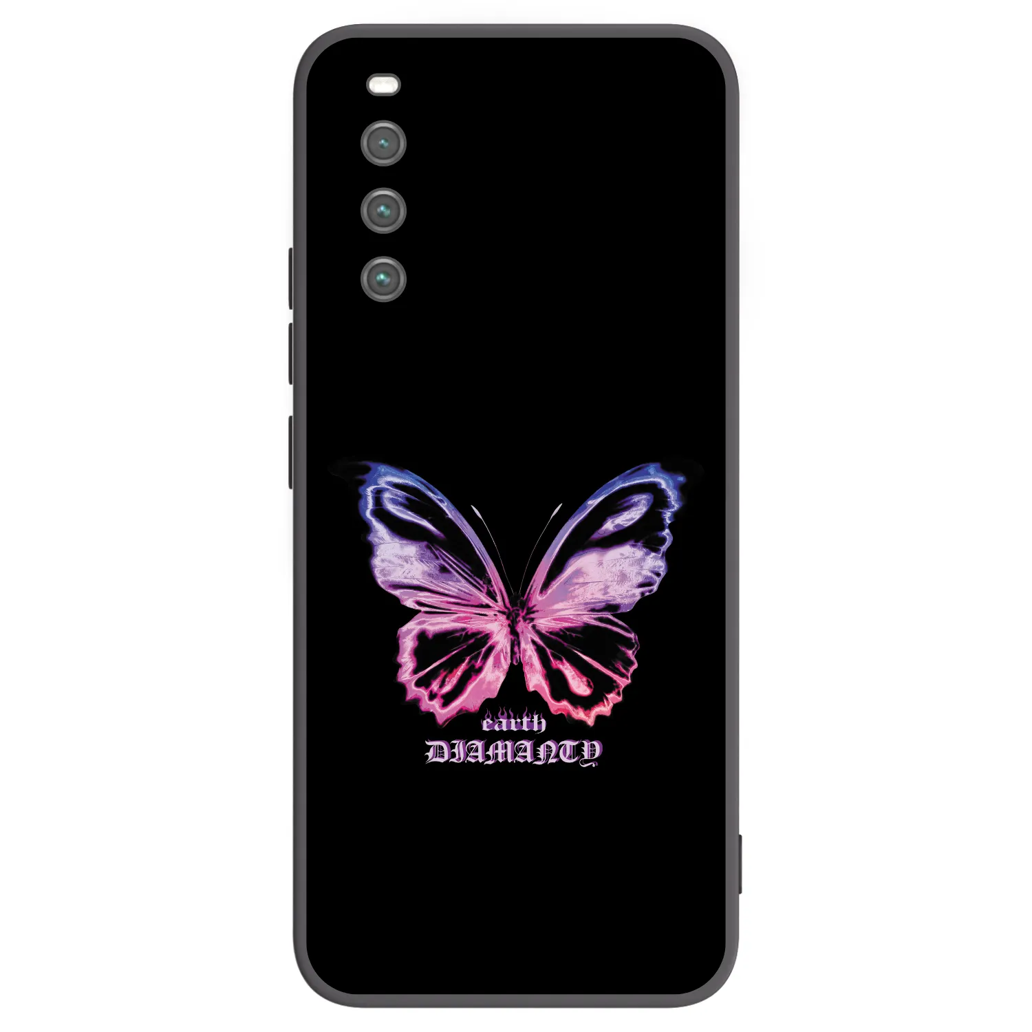 Picasee silikónový čierny obal pre Sony Xperia 10 IV 5G - Diamanty Purple