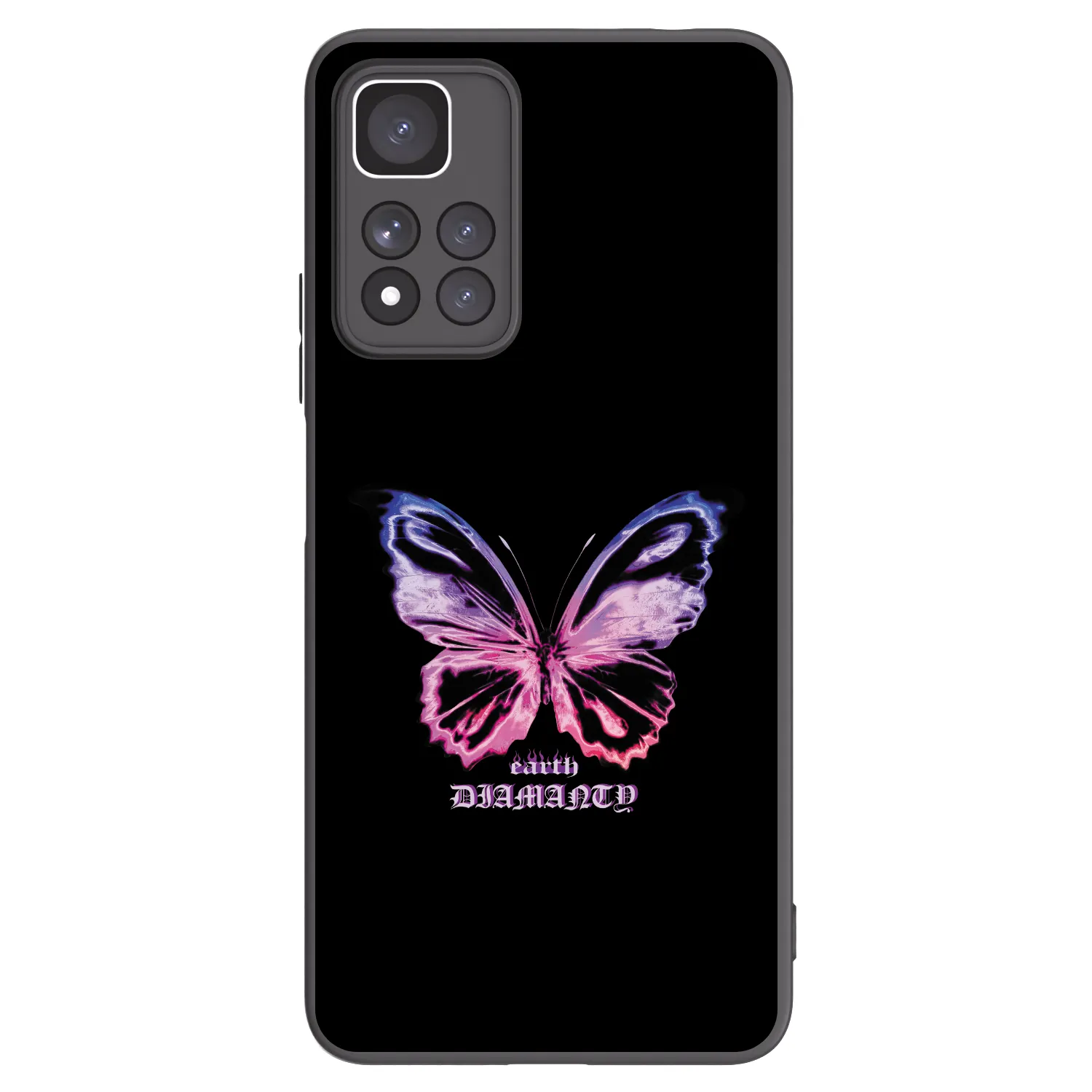 Picasee silikónový čierny obal pre Xiaomi Redmi Note 11 Pro+ 5G - Diamanty Purple