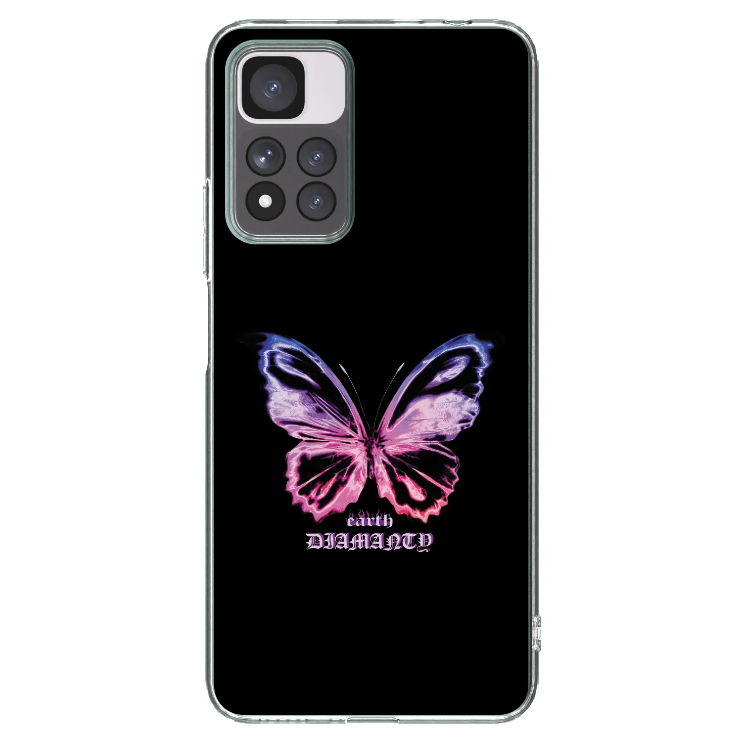 Picasee silikónový prehľadný obal pre Xiaomi Redmi Note 11 Pro+ 5G - Diamanty Purple