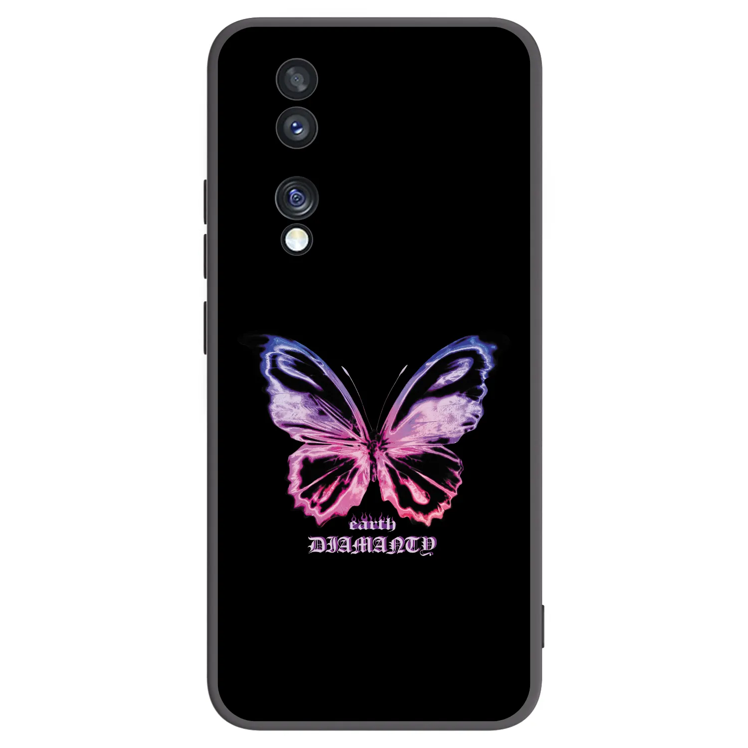 Picasee silikónový čierny obal pre Honor 70 - Diamanty Purple