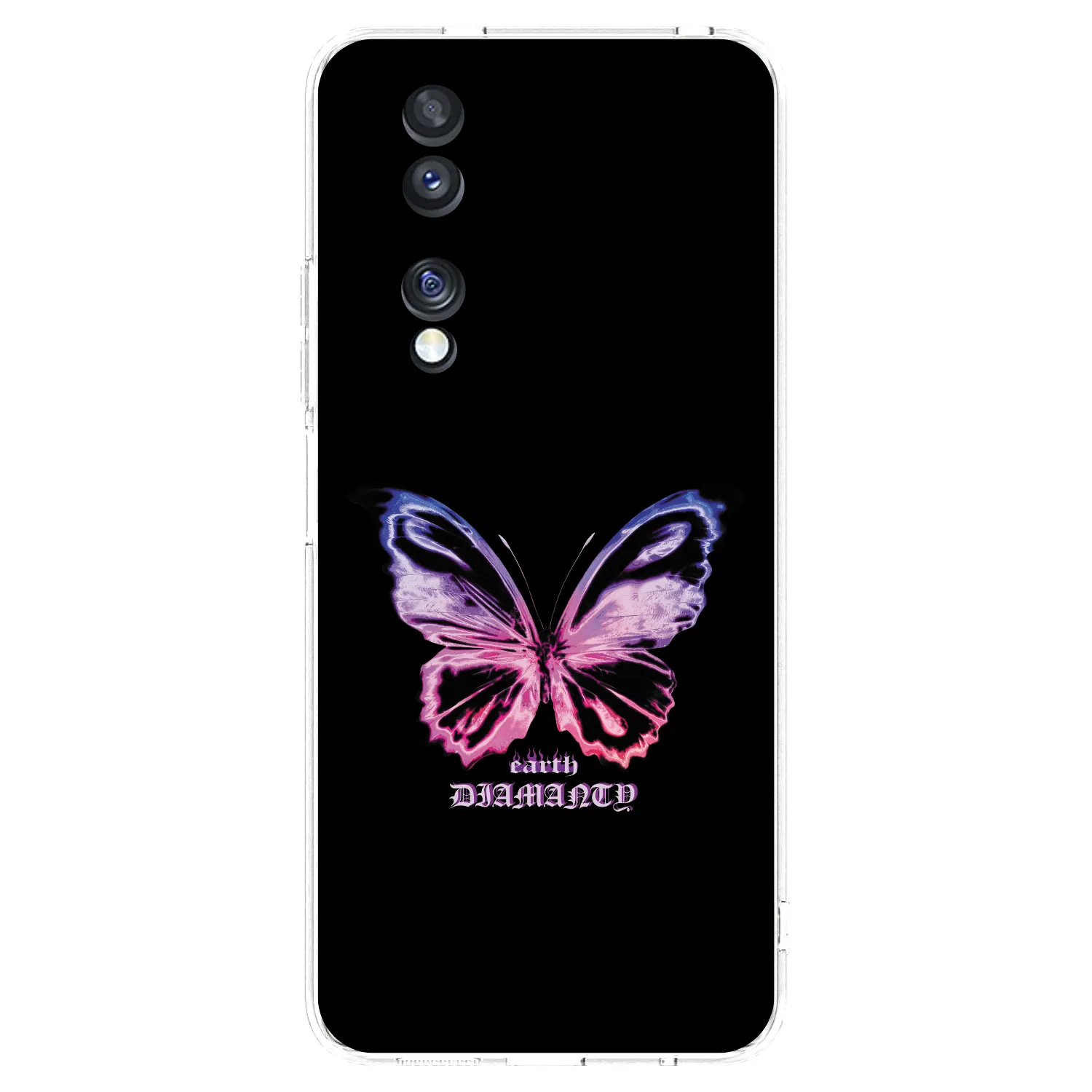 Picasee silikónový prehľadný obal pre Honor 70 - Diamanty Purple