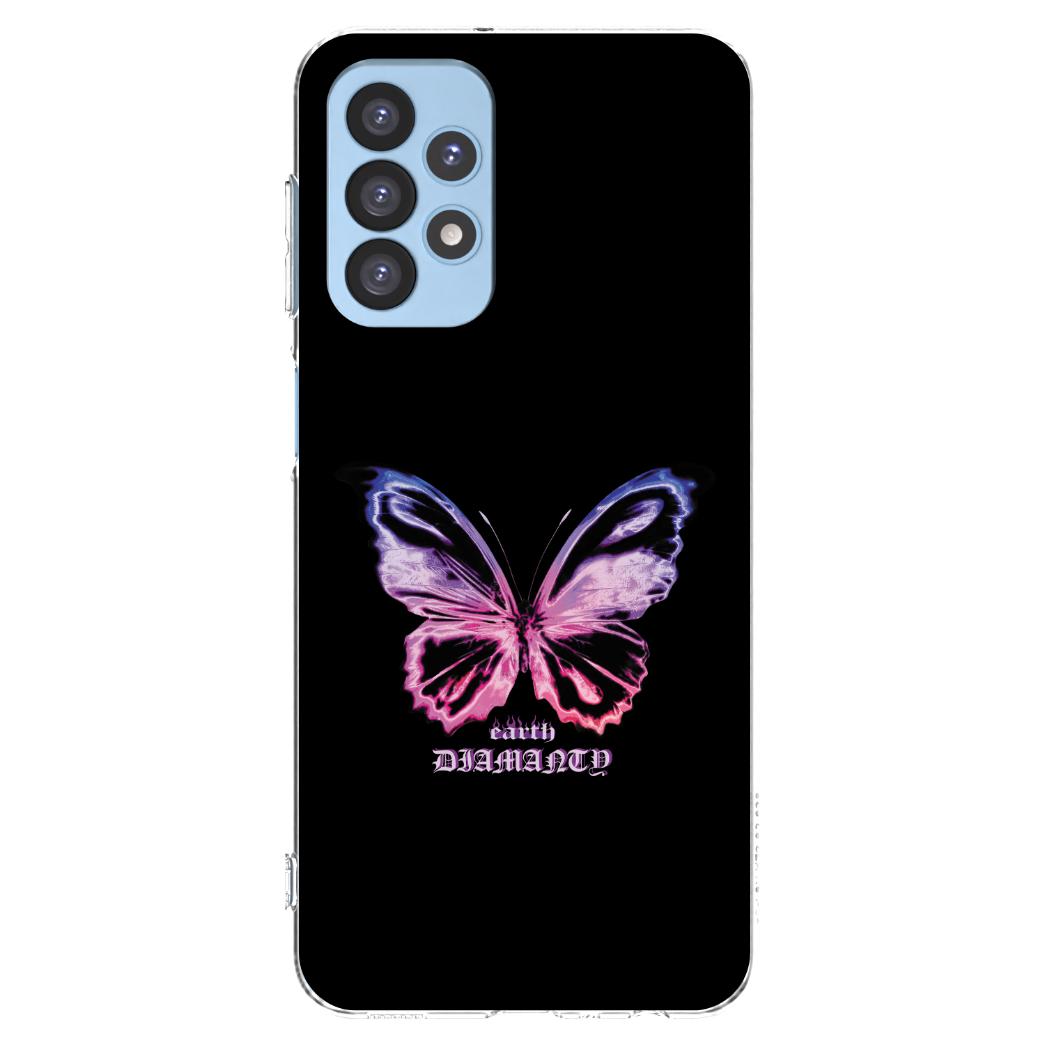 Picasee silikónový prehľadný obal pre Samsung Galaxy A23 A235F 4G - Diamanty Purple