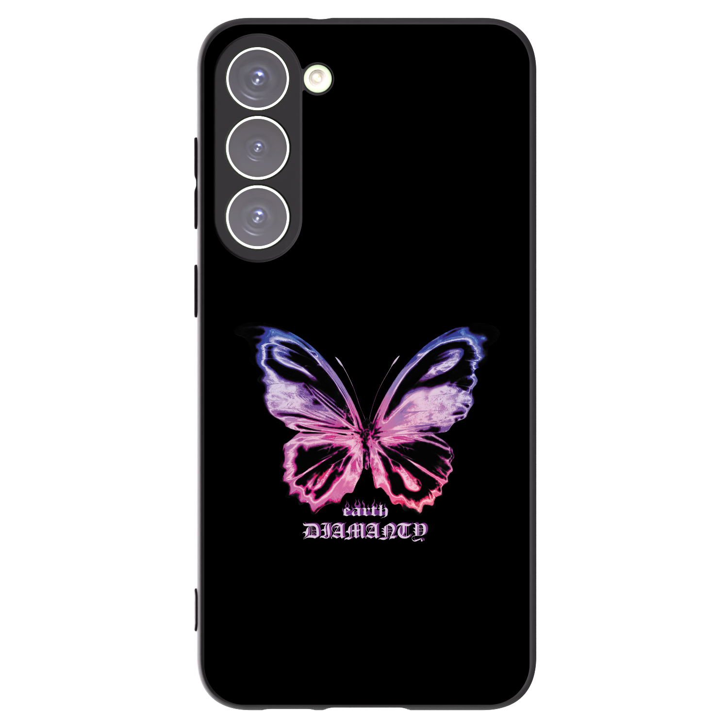 Picasee silikónový čierny obal pre Samsung Galaxy S23+ 5G - Diamanty Purple