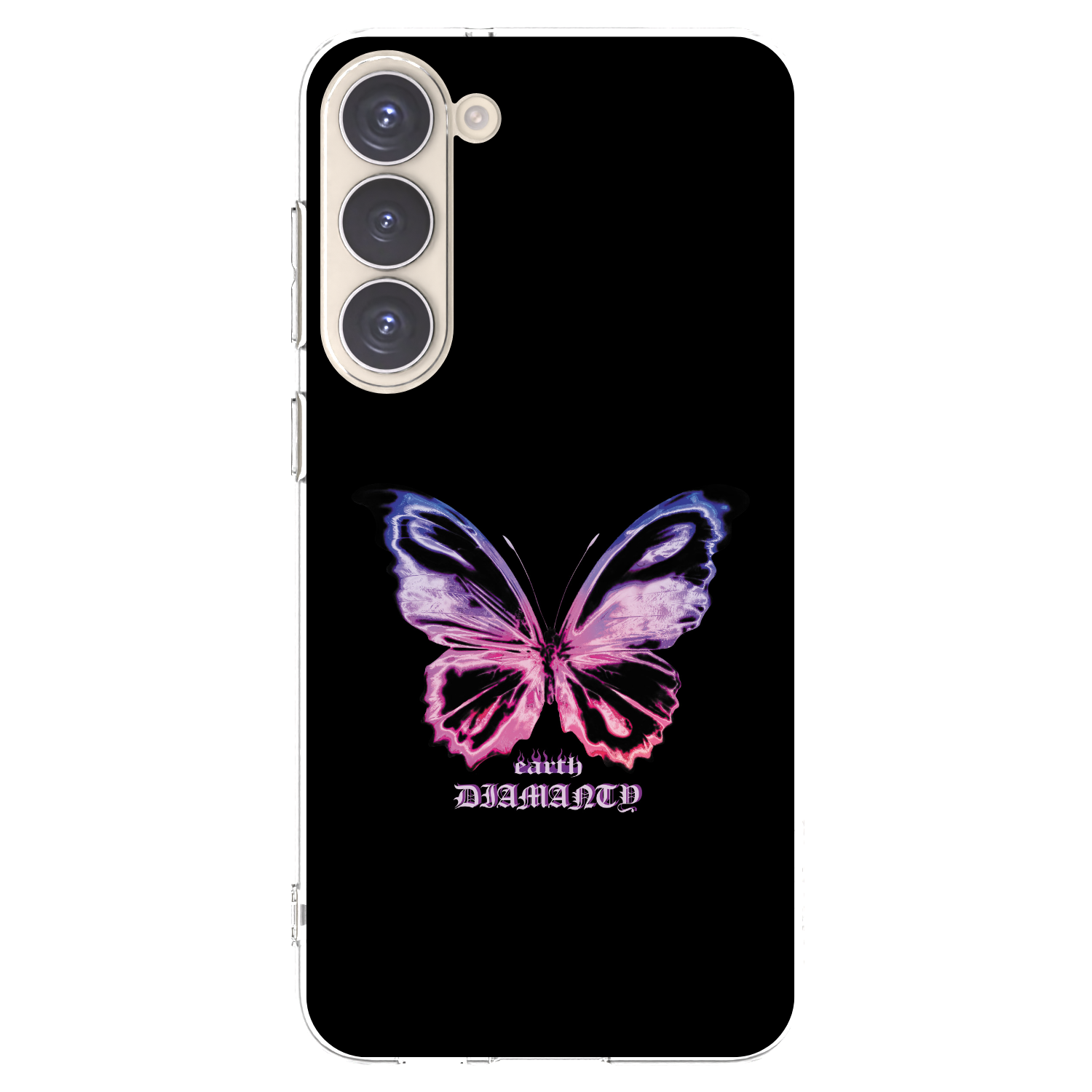Picasee silikónový prehľadný obal pre Samsung Galaxy S23+ 5G - Diamanty Purple