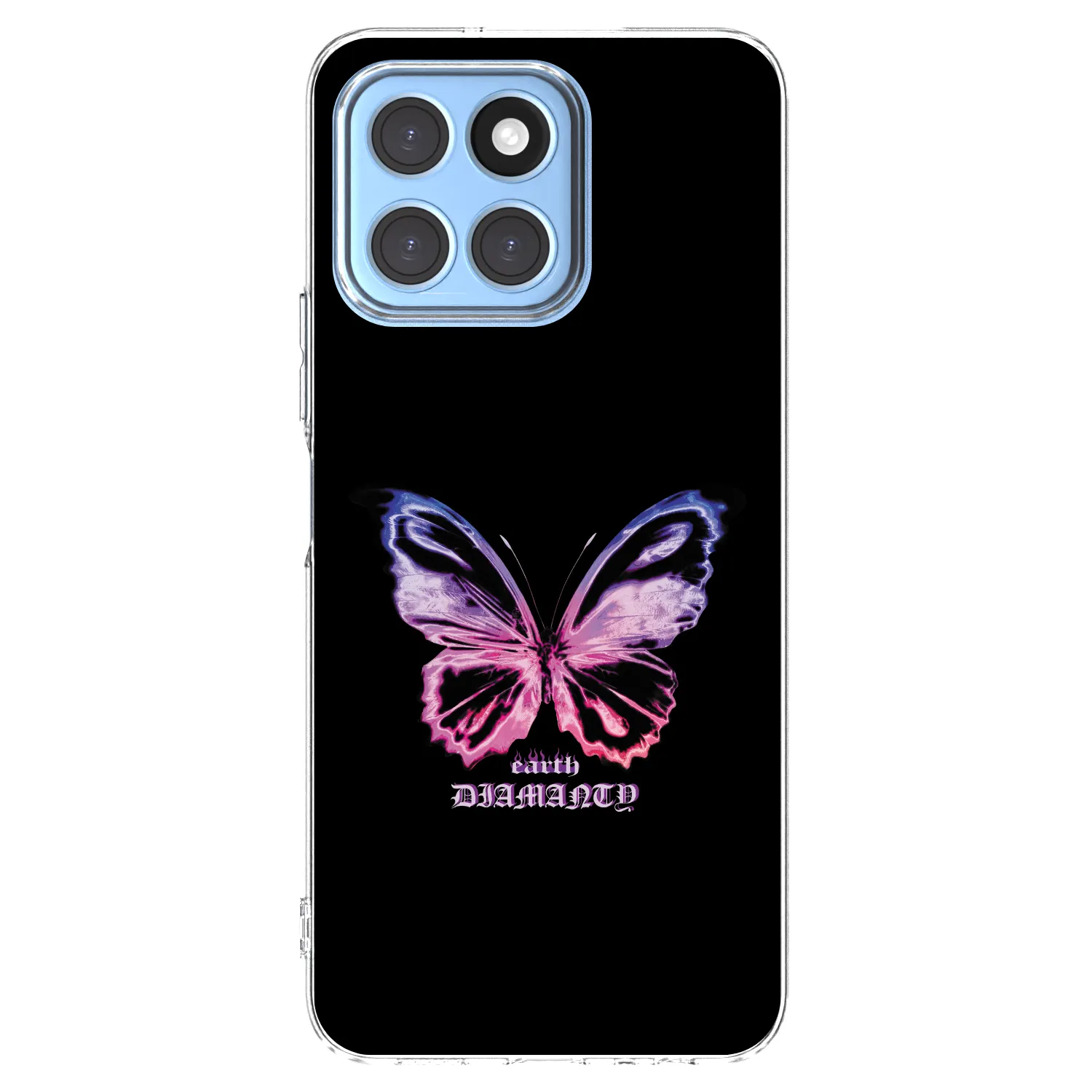 Picasee silikónový prehľadný obal pre Honor X8 5G - Diamanty Purple