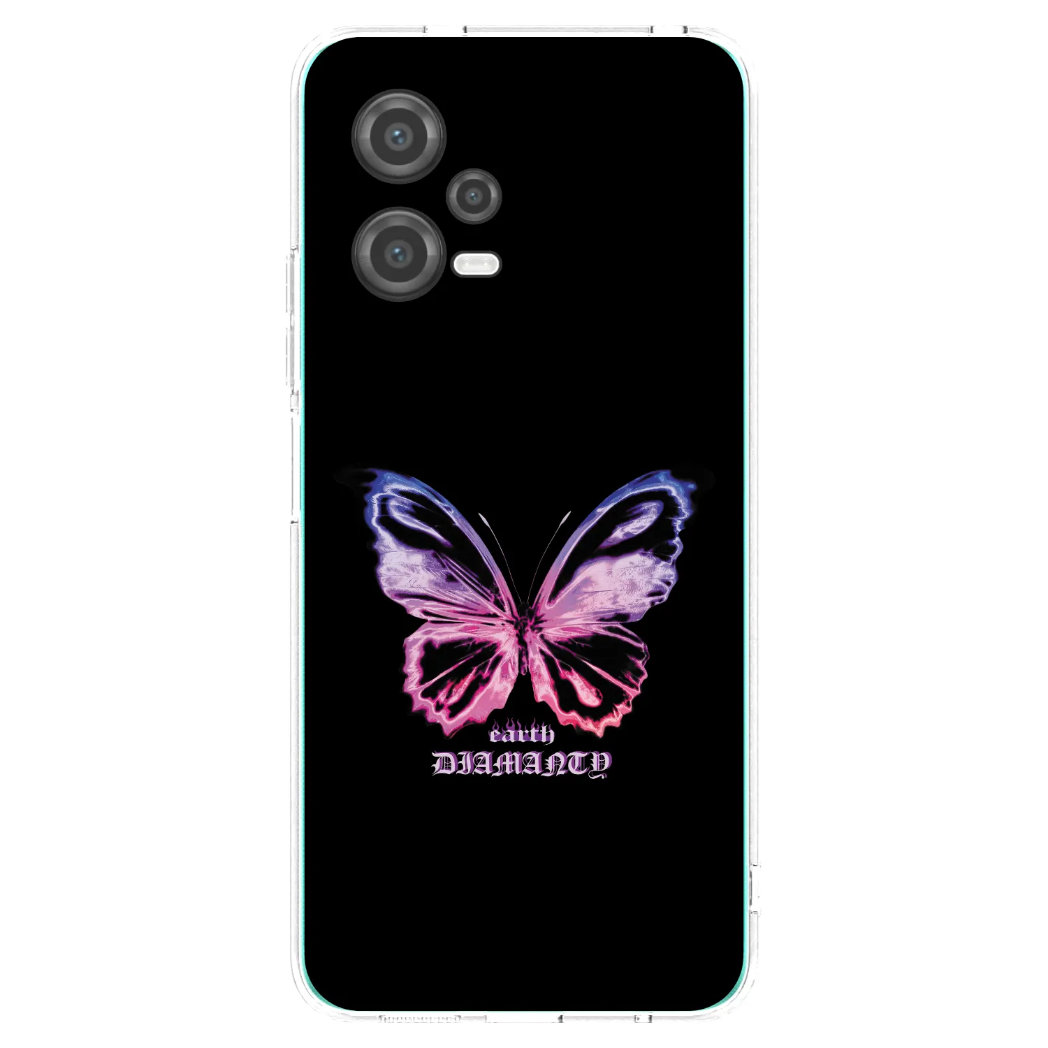 Picasee silikónový prehľadný obal pre Xiaomi Poco X5 - Diamanty Purple