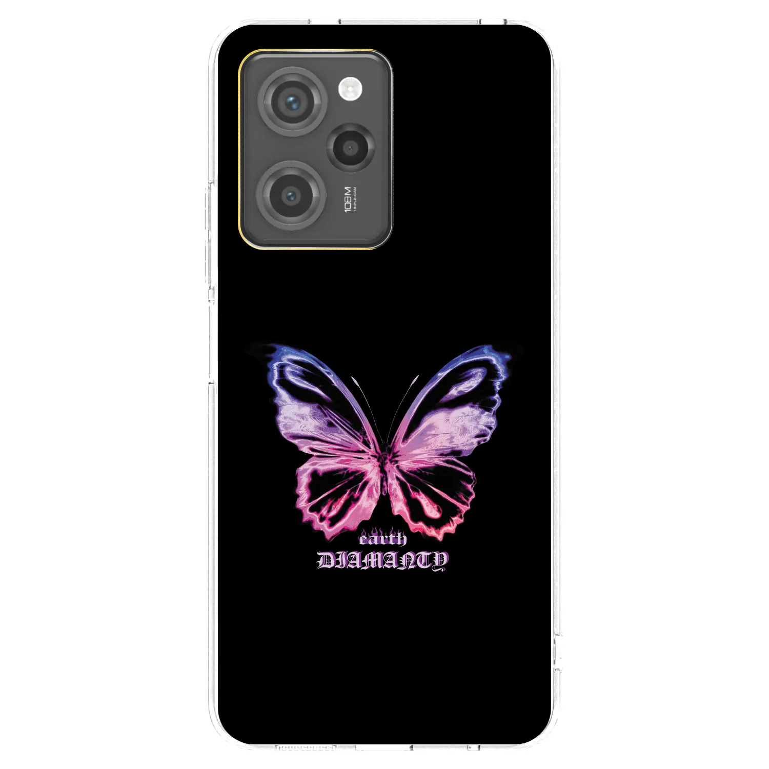 Picasee silikónový prehľadný obal pre Xiaomi Poco X5 Pro - Diamanty Purple