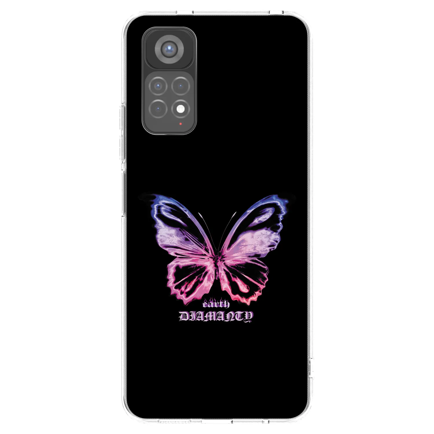 Picasee silikónový prehľadný obal pre Xiaomi Redmi Note 11S 5G - Diamanty Purple