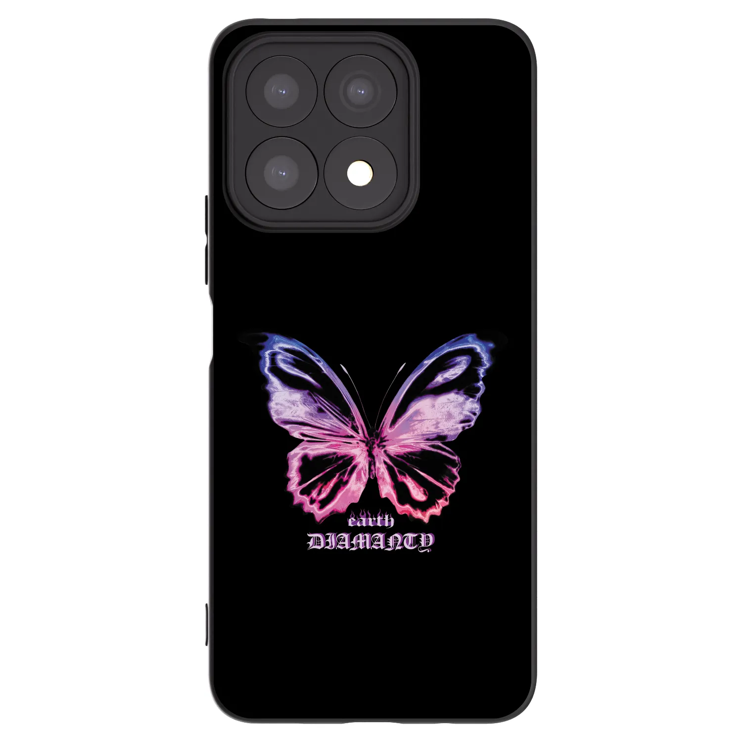 Picasee silikónový čierny obal pre Honor X8a - Diamanty Purple