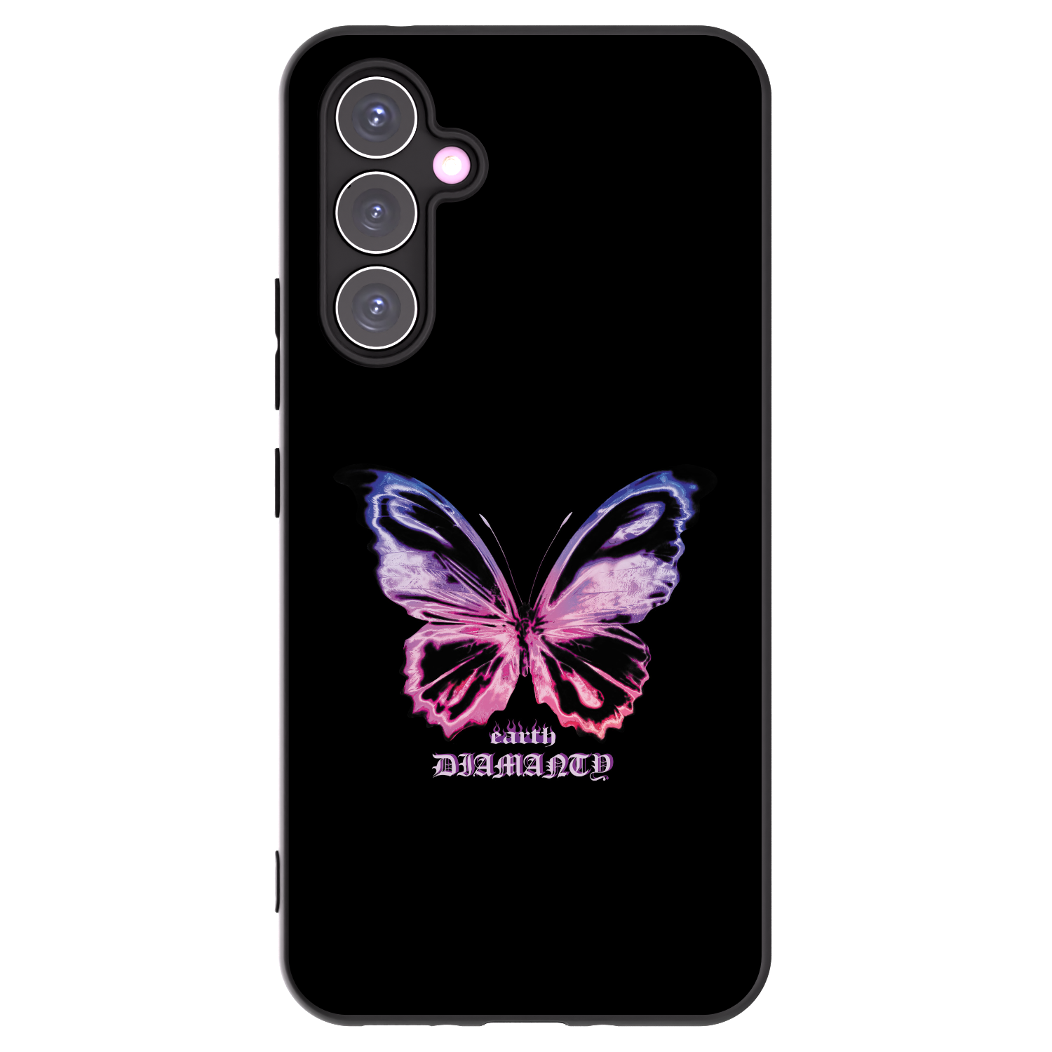 Picasee silikónový čierny obal pre Samsung Galaxy A54 5G A546B - Diamanty Purple