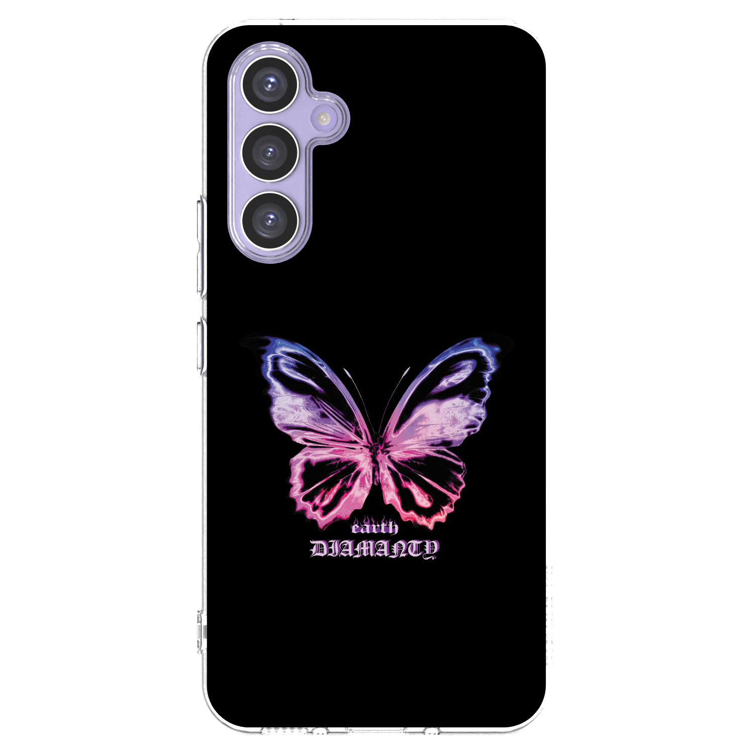 Picasee silikónový prehľadný obal pre Samsung Galaxy A54 5G A546B - Diamanty Purple