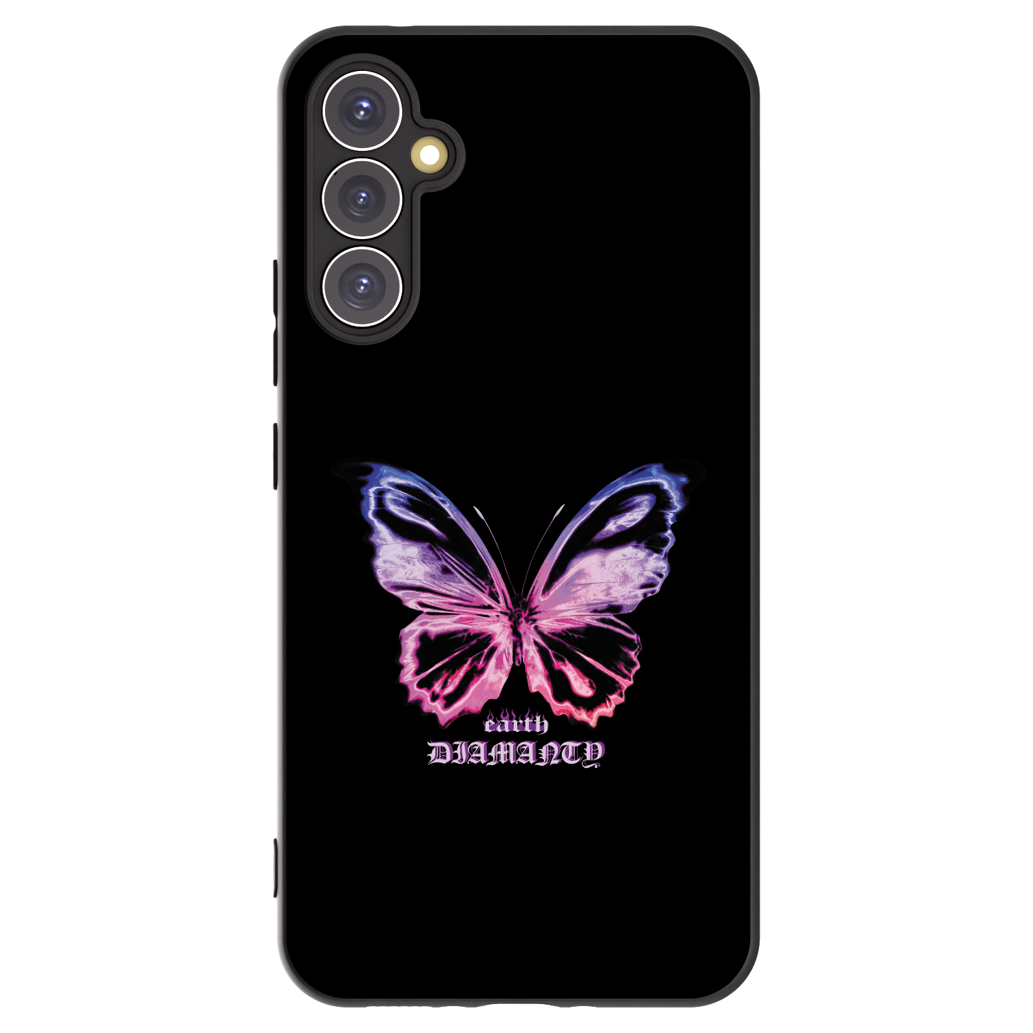 Picasee silikónový čierny obal pre Samsung Galaxy A34 5G A346B - Diamanty Purple