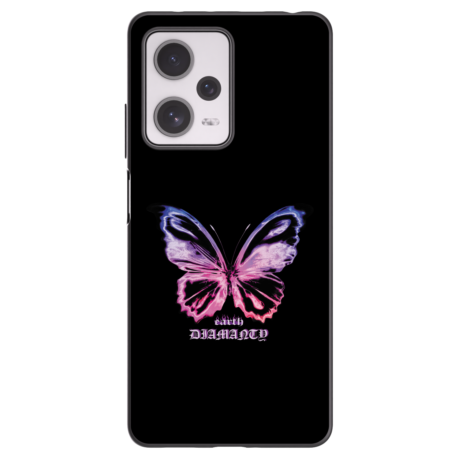 Silikónový čierny obal pre Xiaomi Redmi Note 12 Pro+ 5G - Diamanty Purple