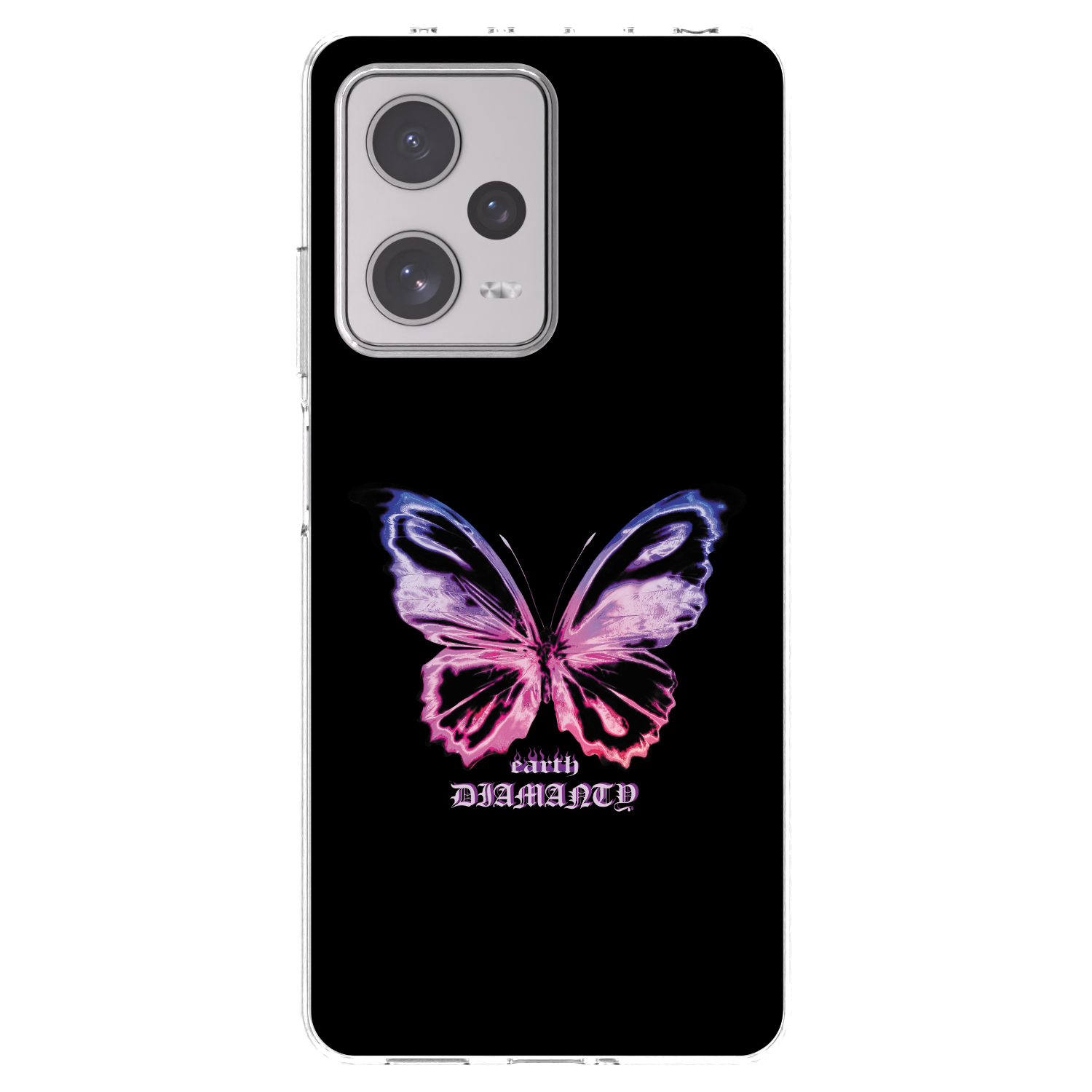 Picasee silikónový prehľadný obal pre Xiaomi Redmi Note 12 Pro+ 5G - Diamanty Purple