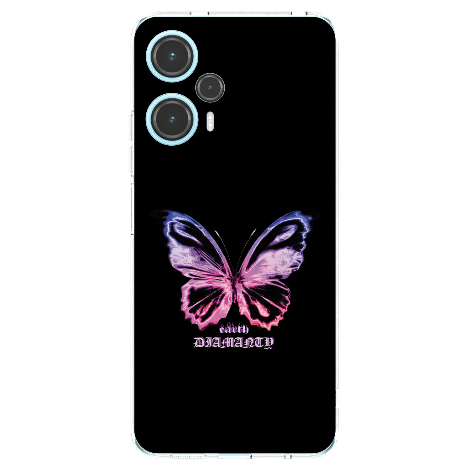 Picasee silikónový prehľadný obal pre Xiaomi Poco F5 - Diamanty Purple