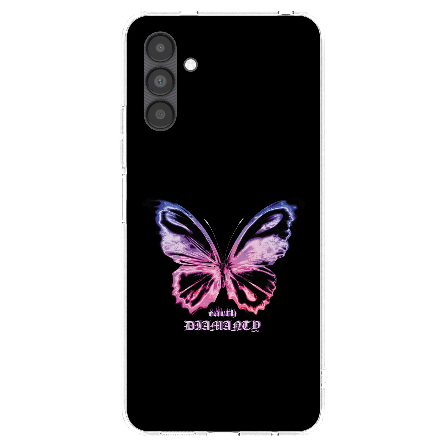 Picasee silikónový prehľadný obal pre Samsung Galaxy A04s A047F - Diamanty Purple