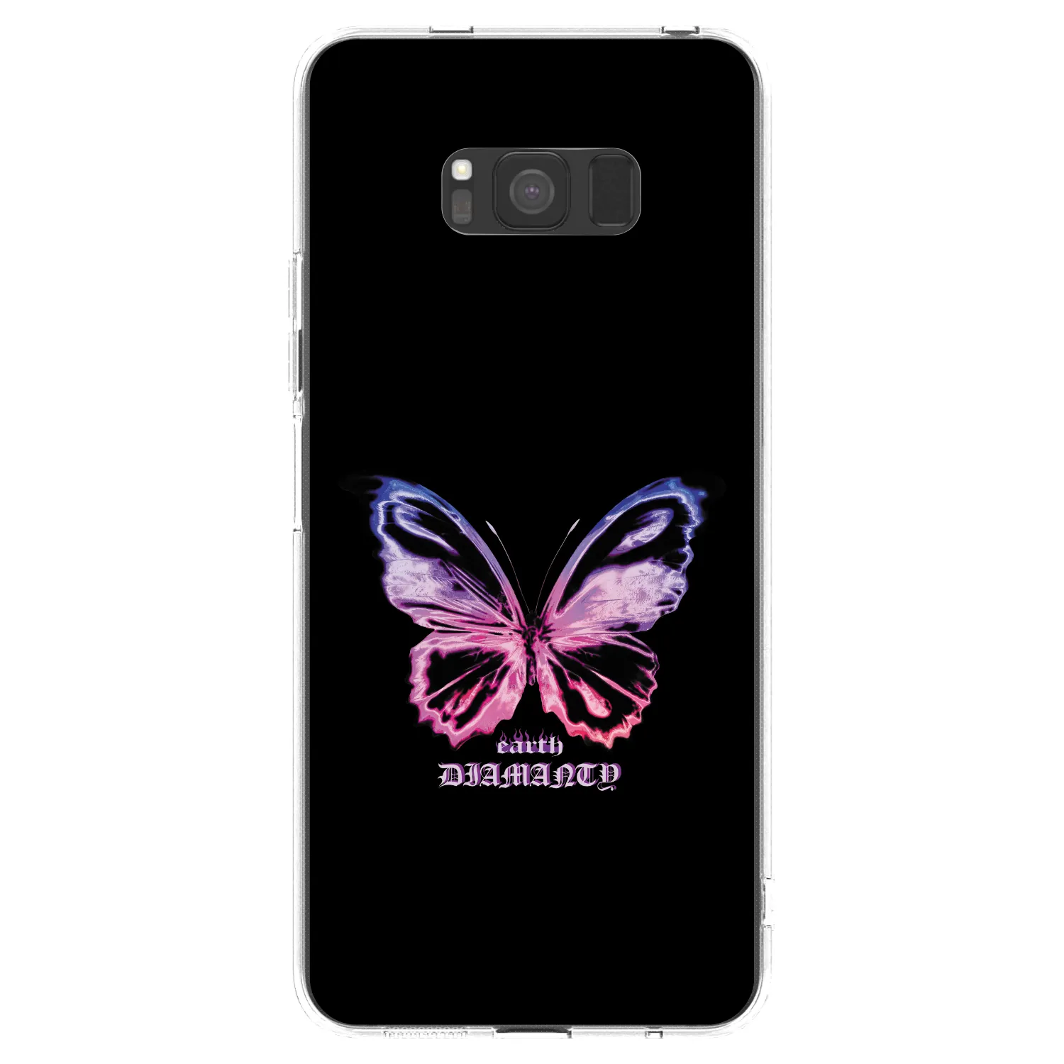 Picasee silikónový prehľadný obal pre Samsung Galaxy S8 G950F - Diamanty Purple