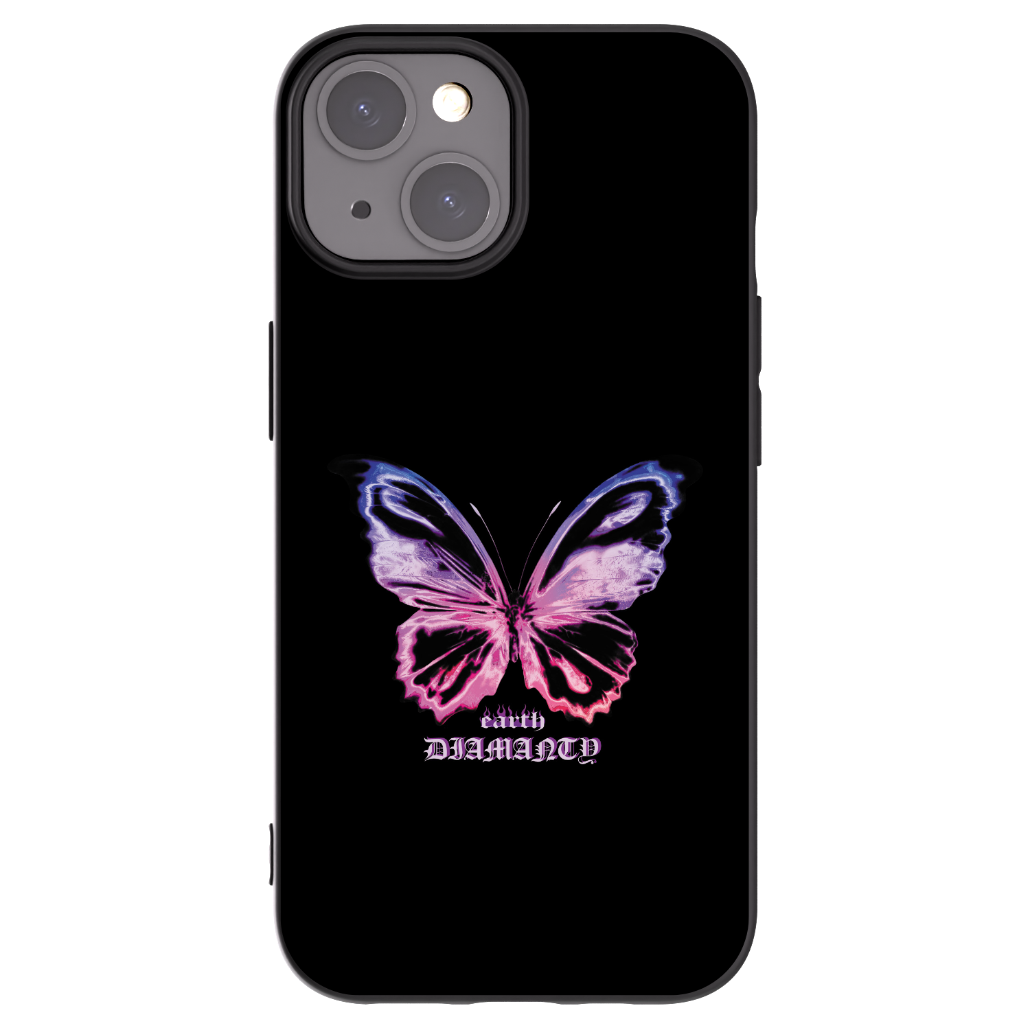 Picasee silikónový čierny obal pre Apple iPhone 15 - Diamanty Purple