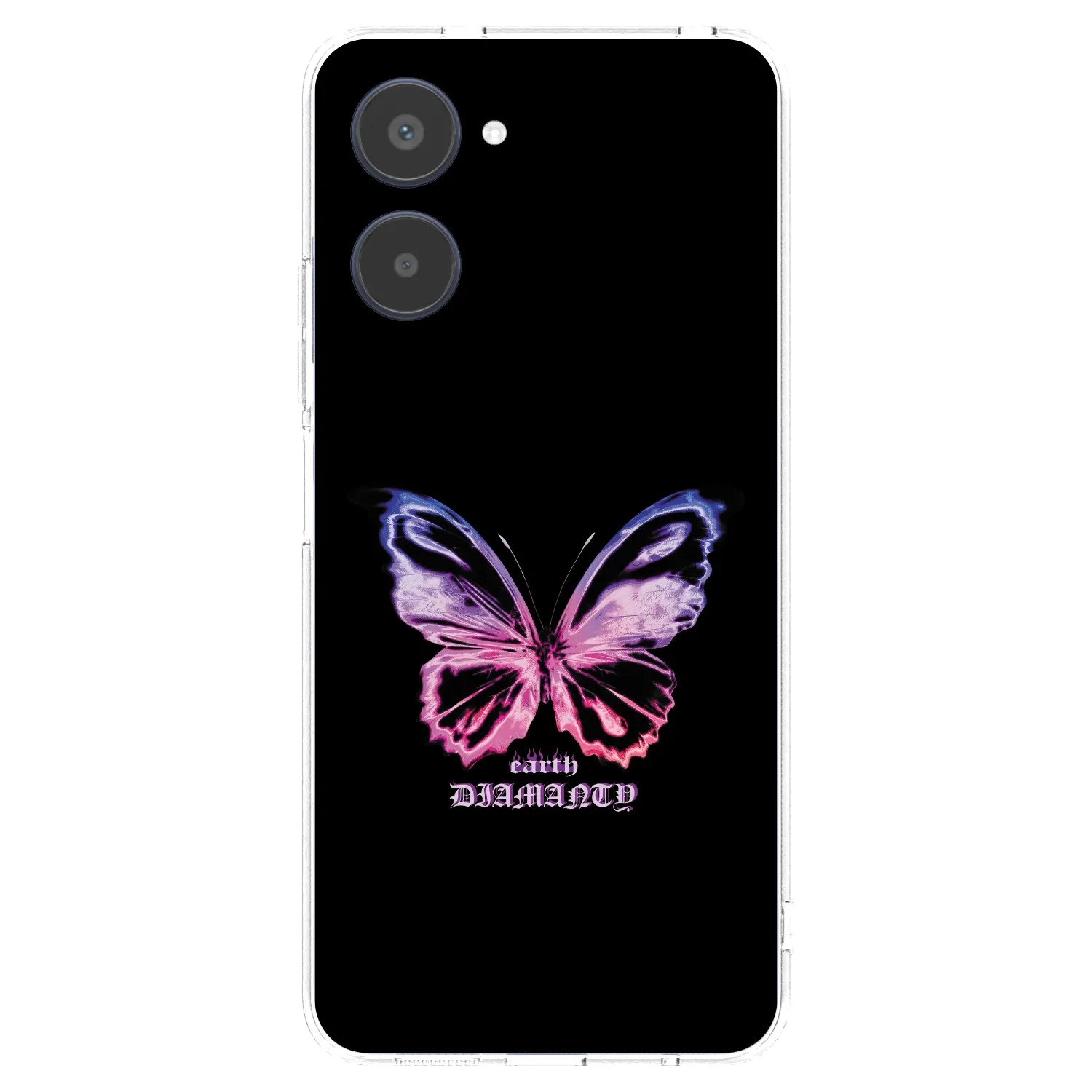 Picasee silikónový prehľadný obal pre Realme 10 4G - Diamanty Purple
