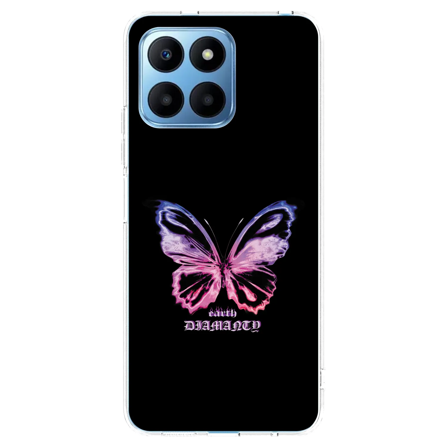 Picasee silikónový prehľadný obal pre Honor 70 Lite - Diamanty Purple