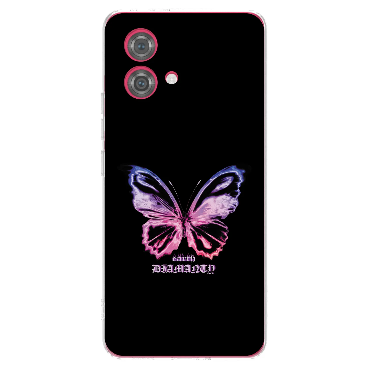 Silikónový prehľadný obal pre Motorola Moto G84 5G - Diamanty Purple