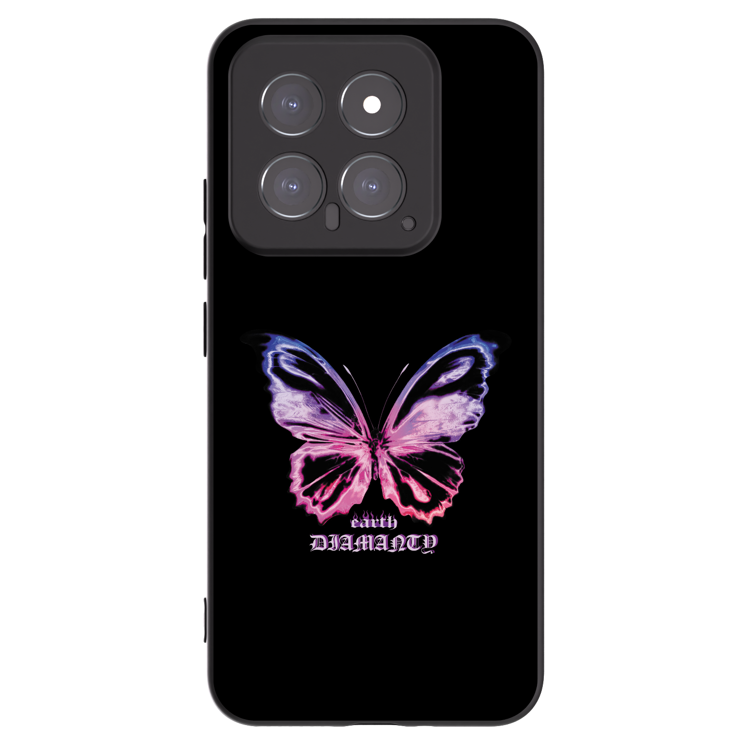 Picasee silikónový čierny obal pre Xiaomi 14 - Diamanty Purple