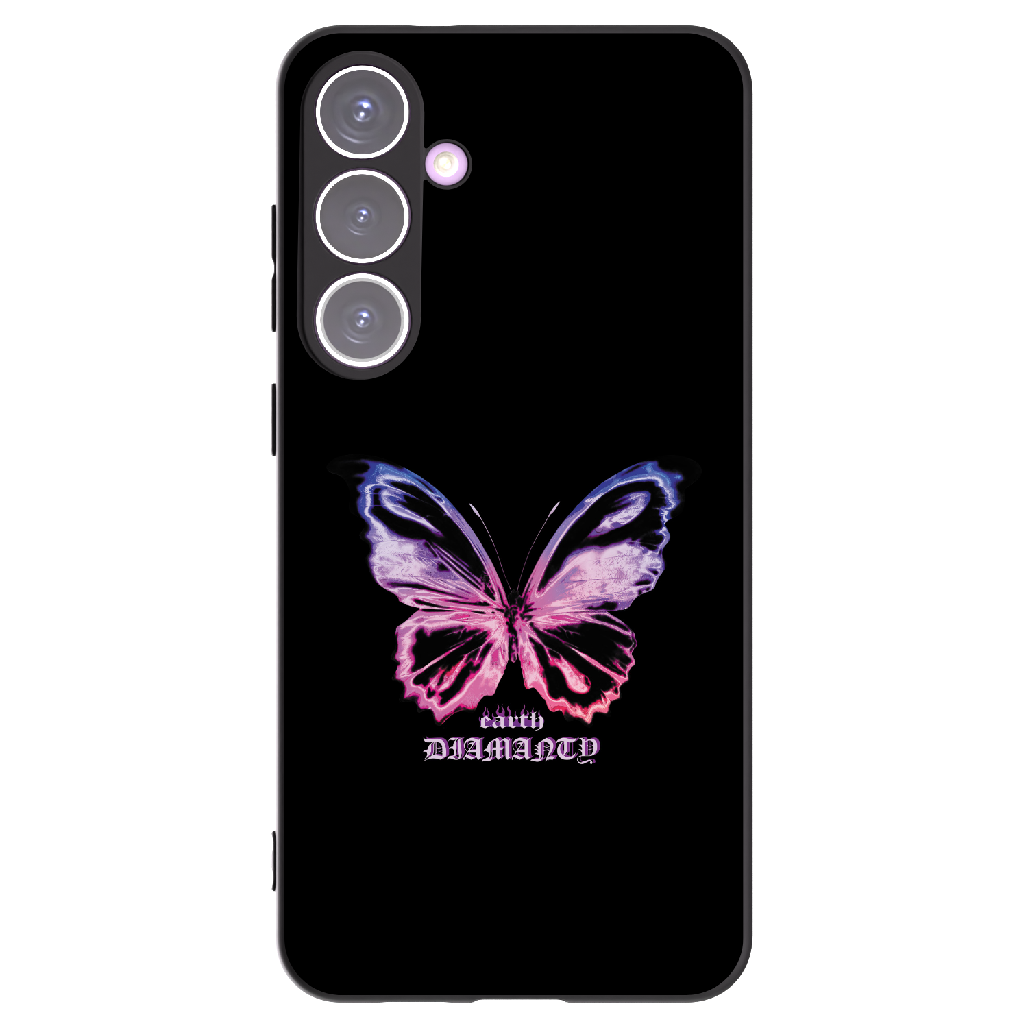 Picasee silikónový čierny obal pre Samsung Galaxy S24+ S926B 5G - Diamanty Purple