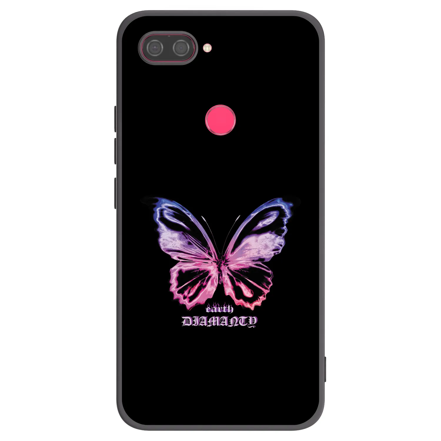 Picasee silikónový čierny obal pre Xiaomi Mi 8 Lite - Diamanty Purple