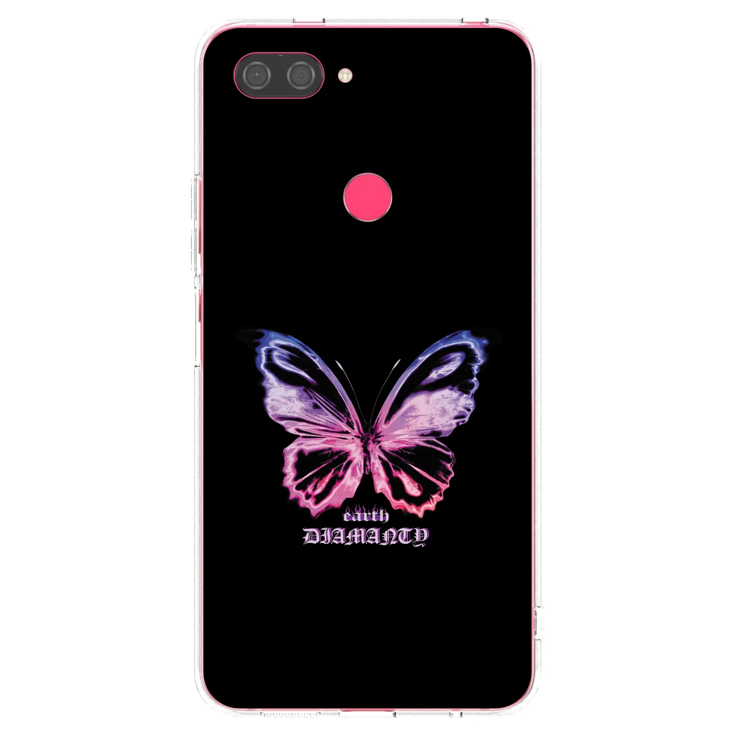 Picasee silikónový prehľadný obal pre Xiaomi Mi 8 Lite - Diamanty Purple