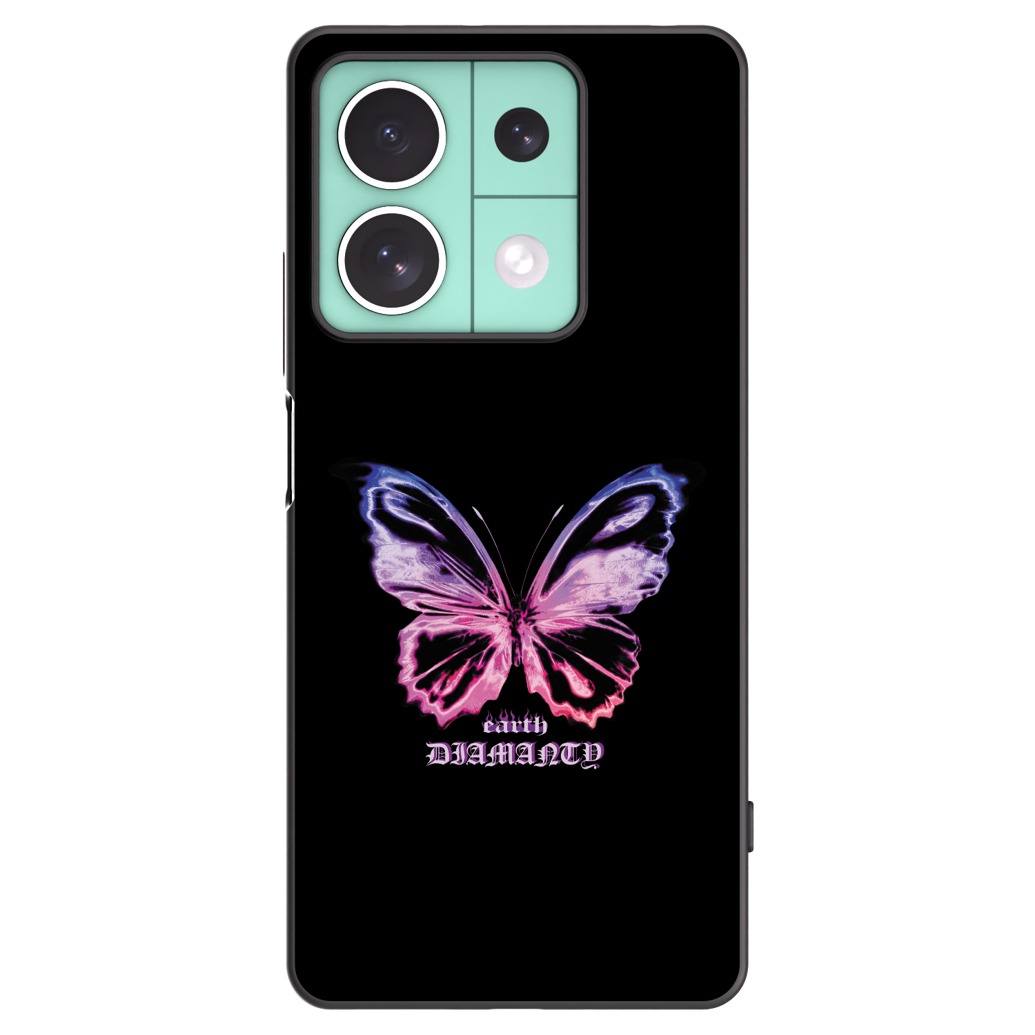 Picasee silikónový čierny obal pre Xiaomi Redmi Note 13 5G - Diamanty Purple