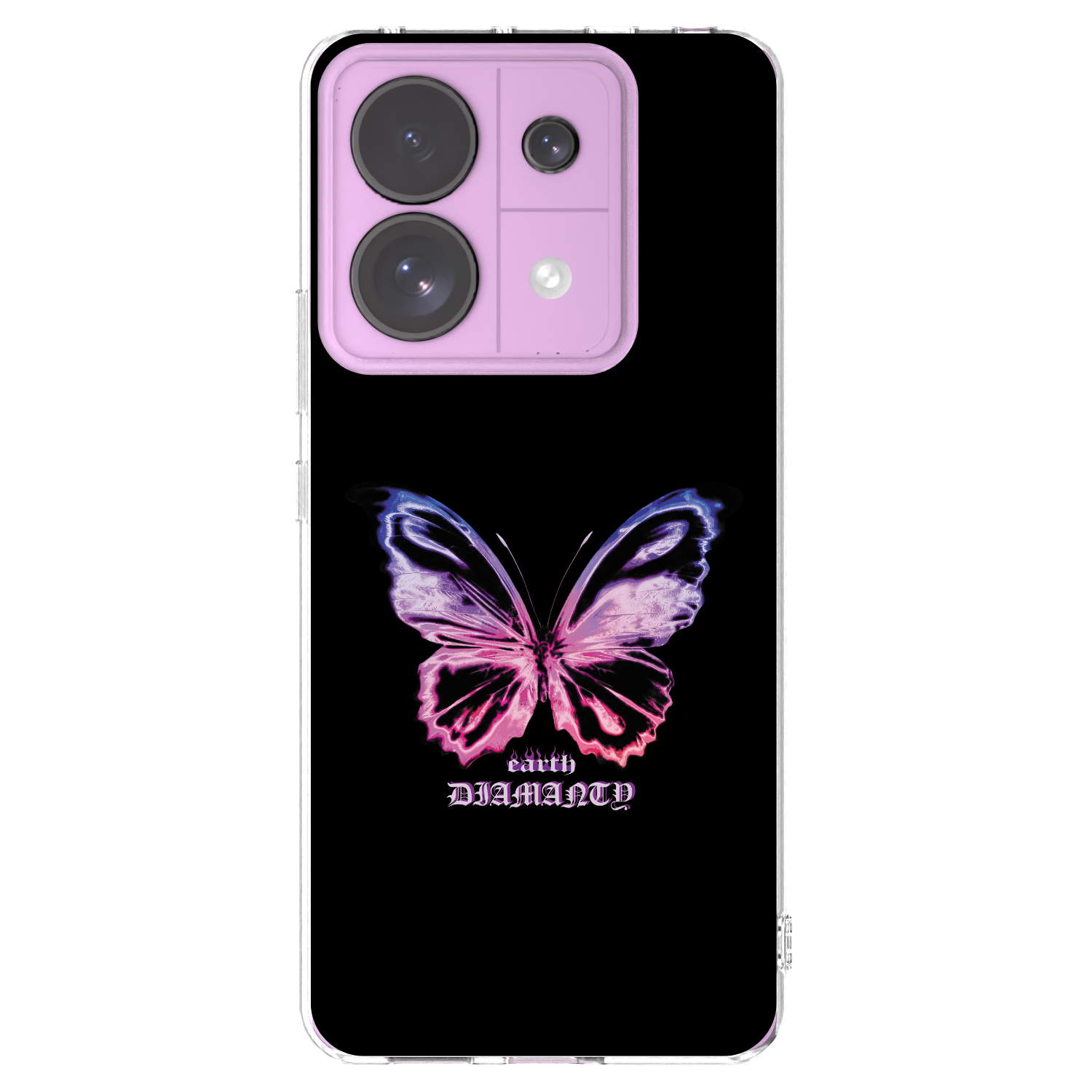 Picasee silikónový prehľadný obal pre Xiaomi Redmi Note 13 Pro 5G - Diamanty Purple