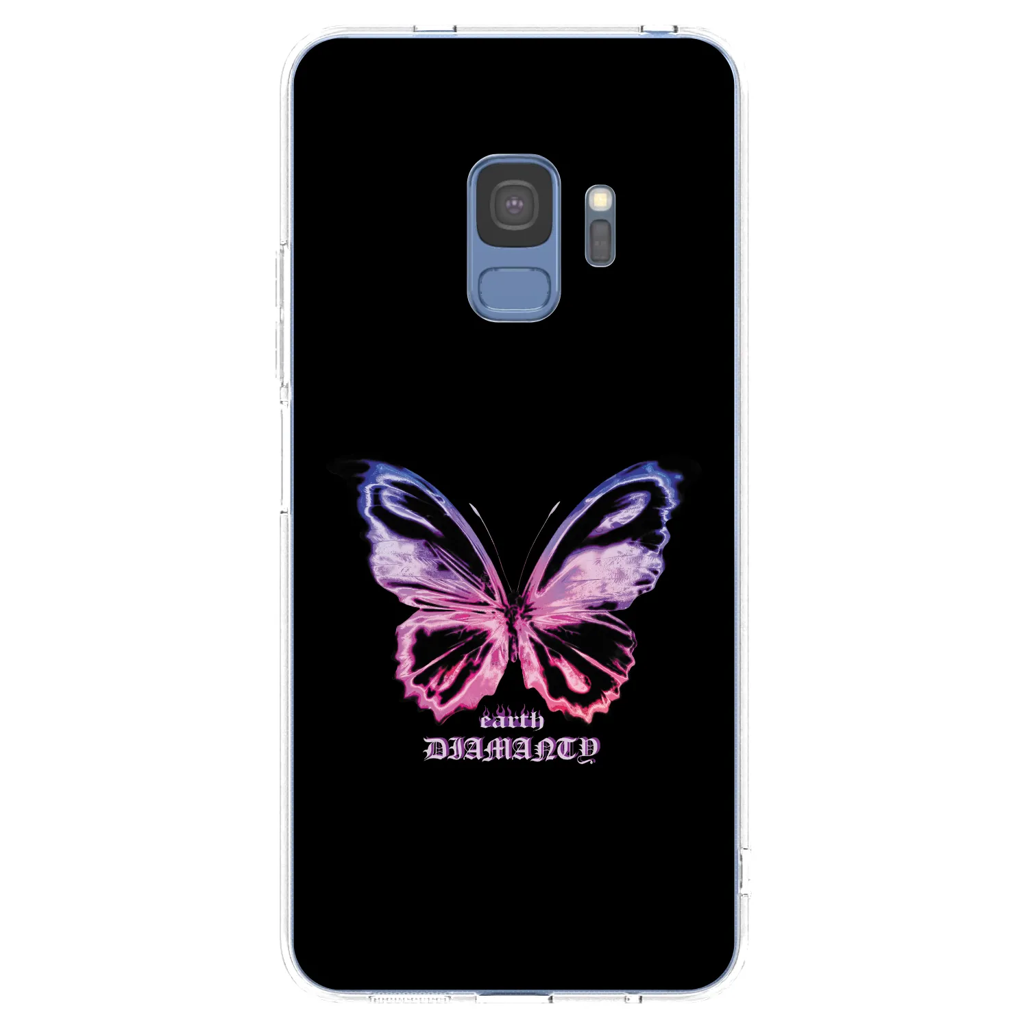 Picasee silikónový prehľadný obal pre Samsung Galaxy S9 G960F - Diamanty Purple