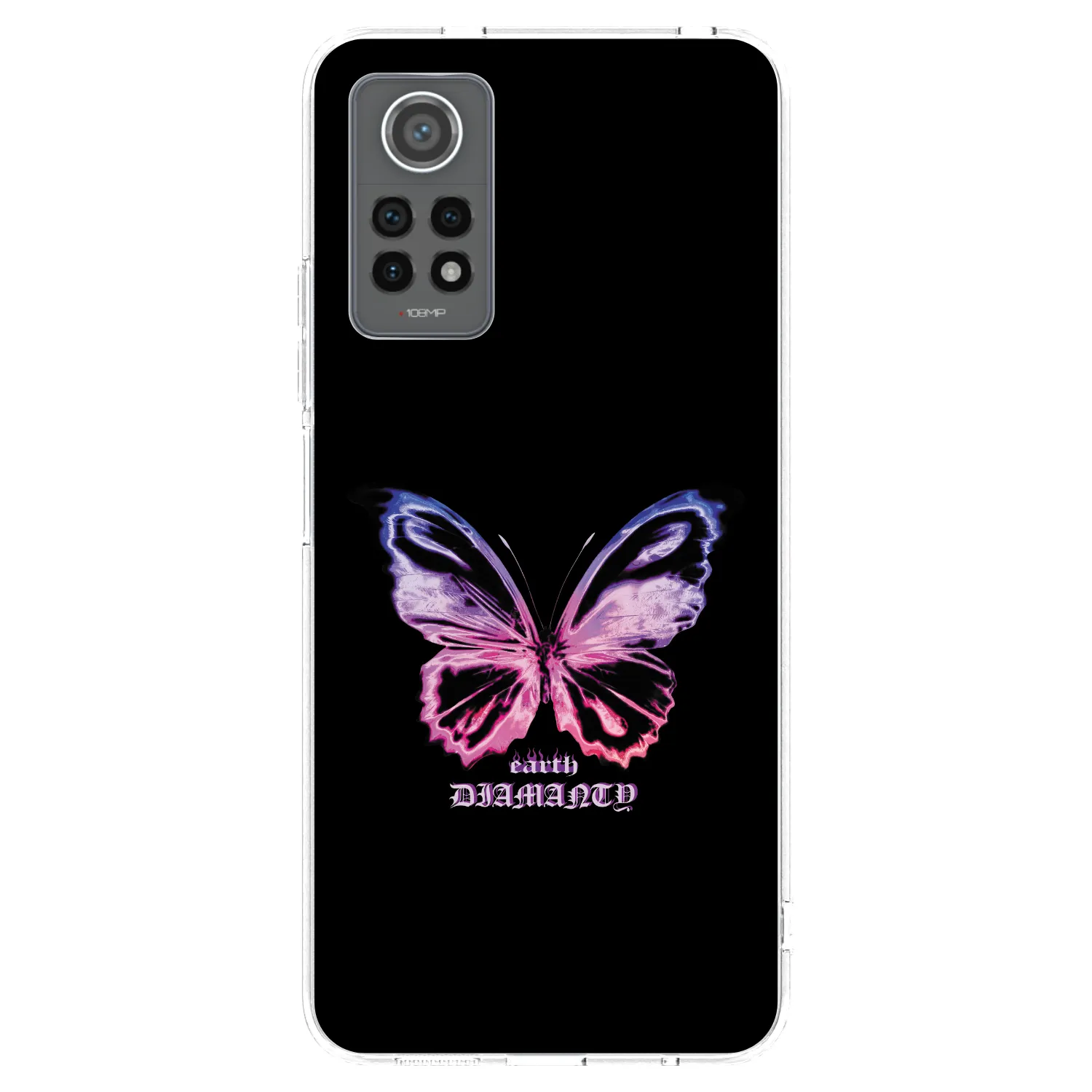 Picasee silikónový prehľadný obal pre Xiaomi Redmi Note 12 Pro 4G - Diamanty Purple