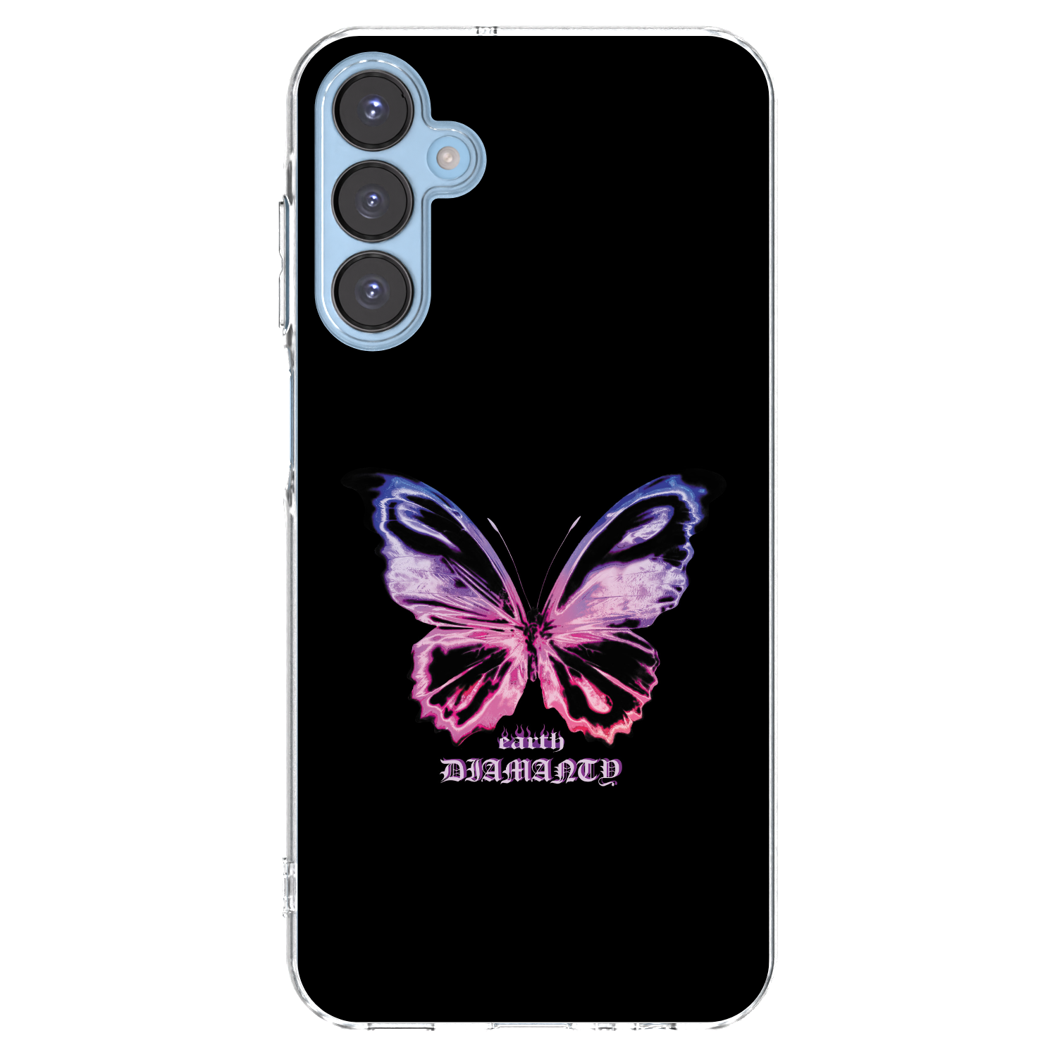Picasee silikónový prehľadný obal pre Samsung Galaxy A15 A156B 5G - Diamanty Purple