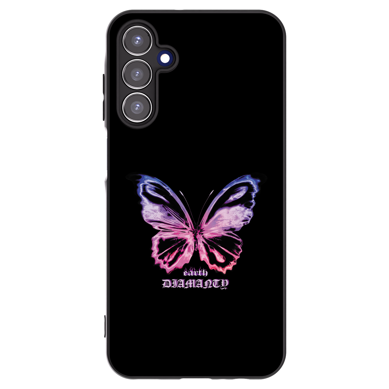 Picasee silikónový čierny obal pre Samsung Galaxy A15 A155F 4G - Diamanty Purple